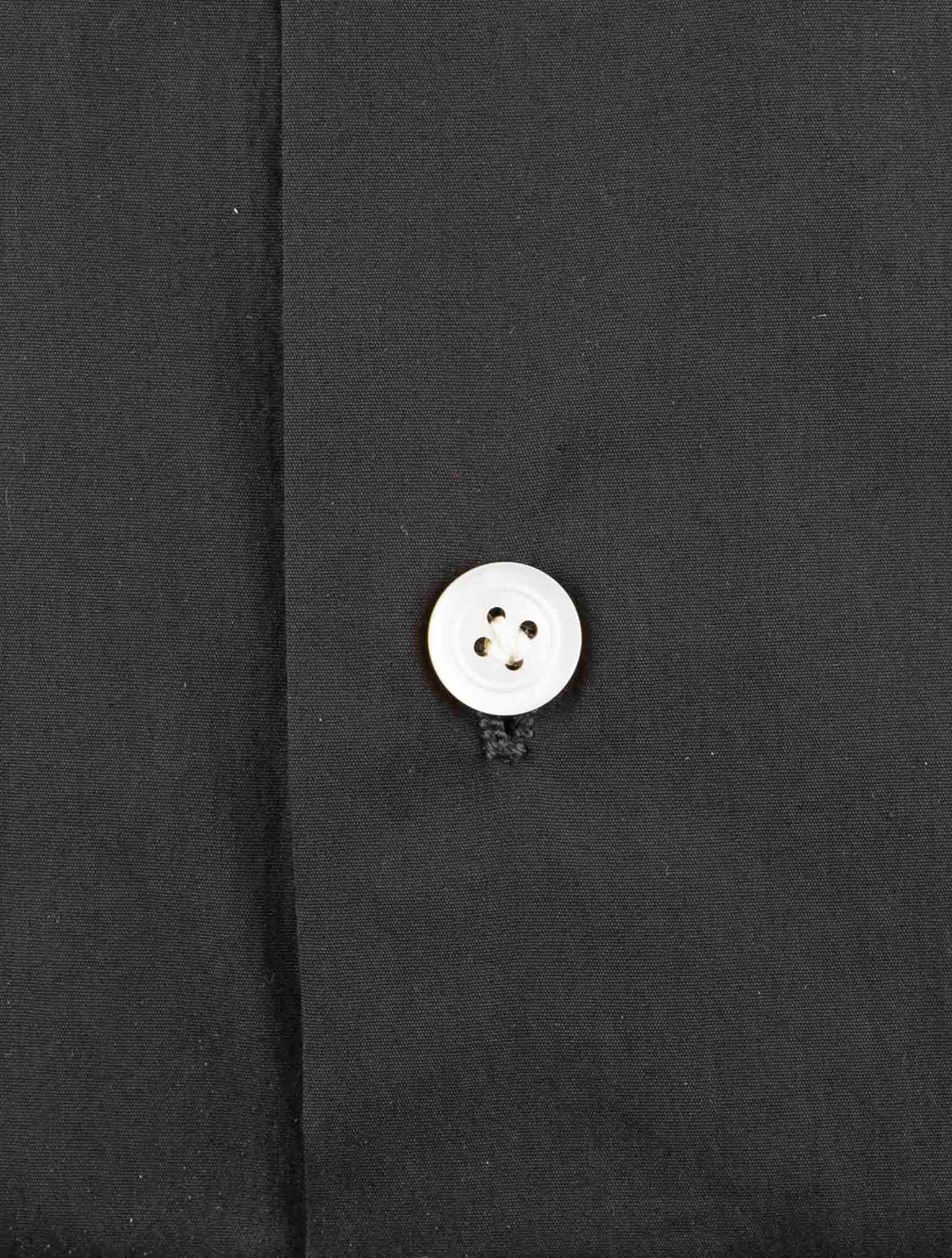 Kiton Black Cotton Shirt