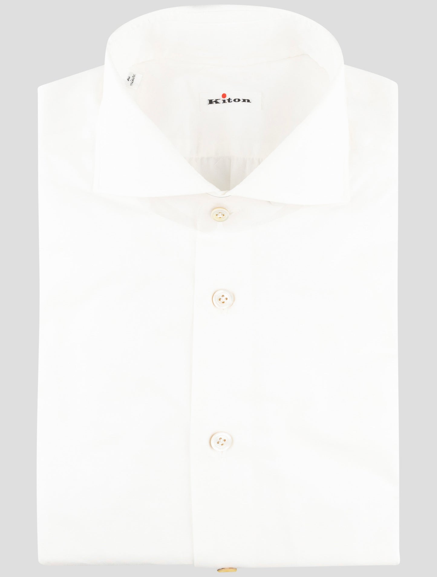 Kiton White Cotton Shirt