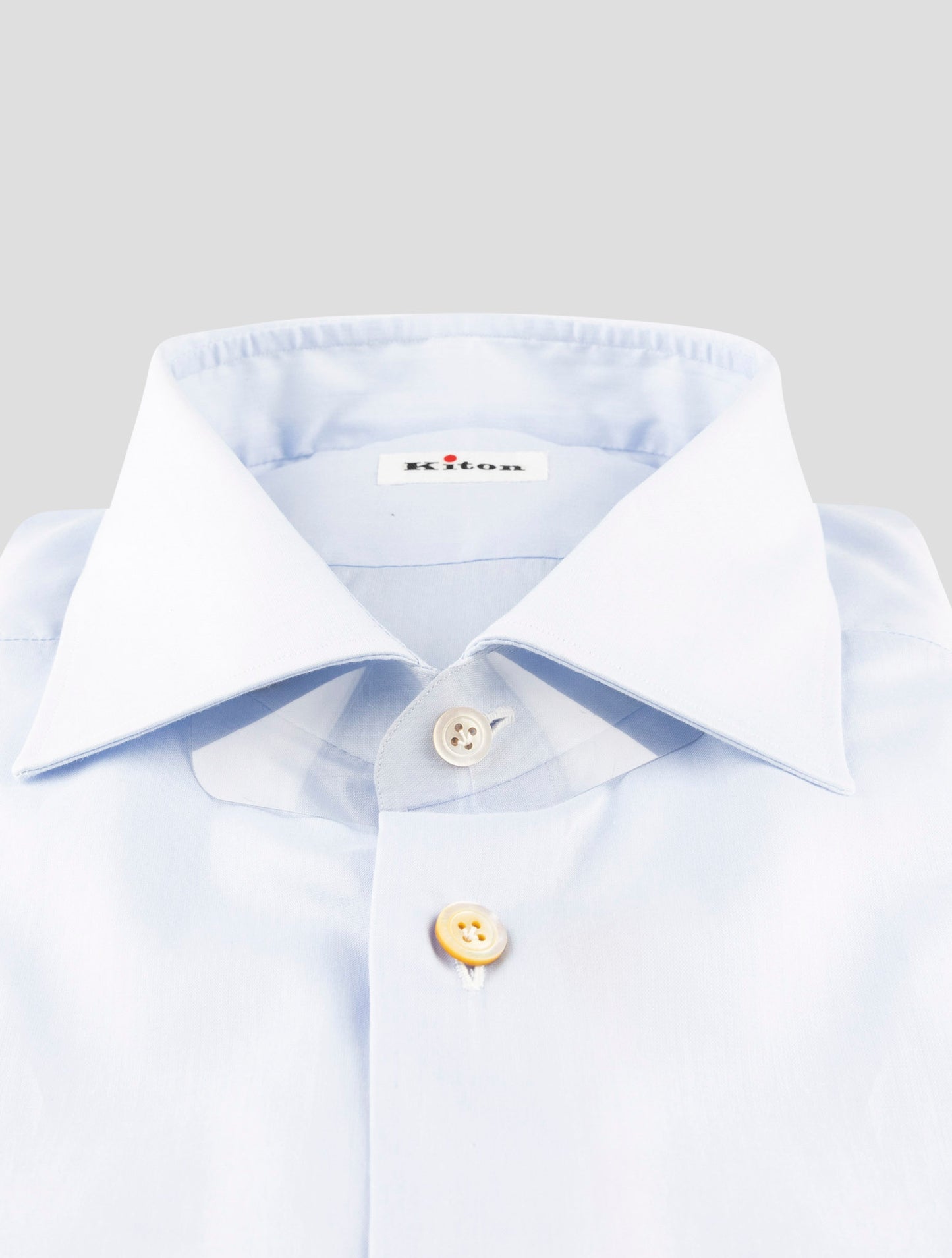 Kiton Light Blue Cotton Shirt