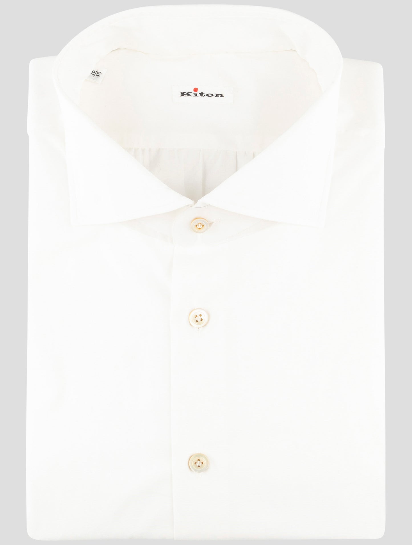 Kiton White Cotton Shirt