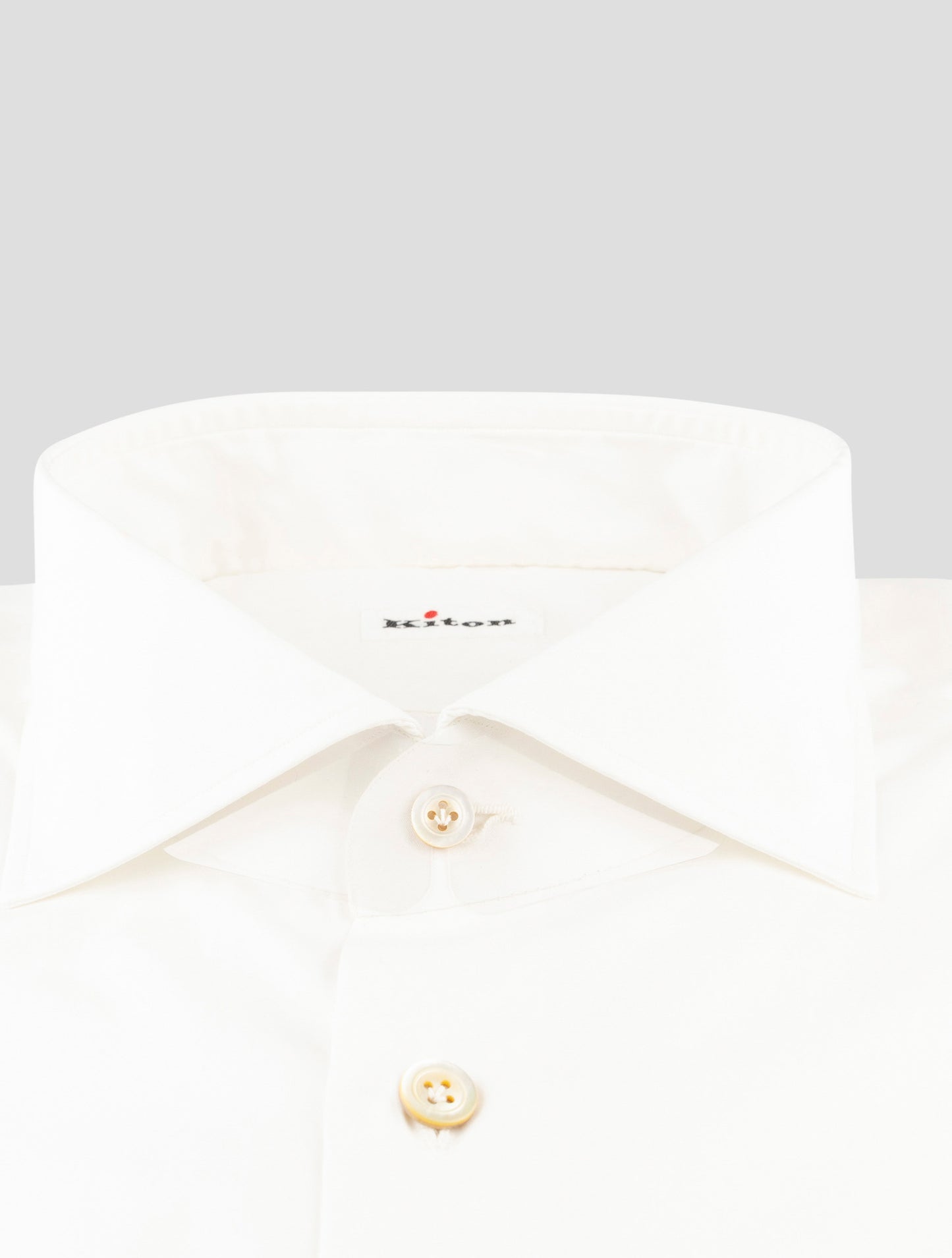 Kiton White Cotton Shirt