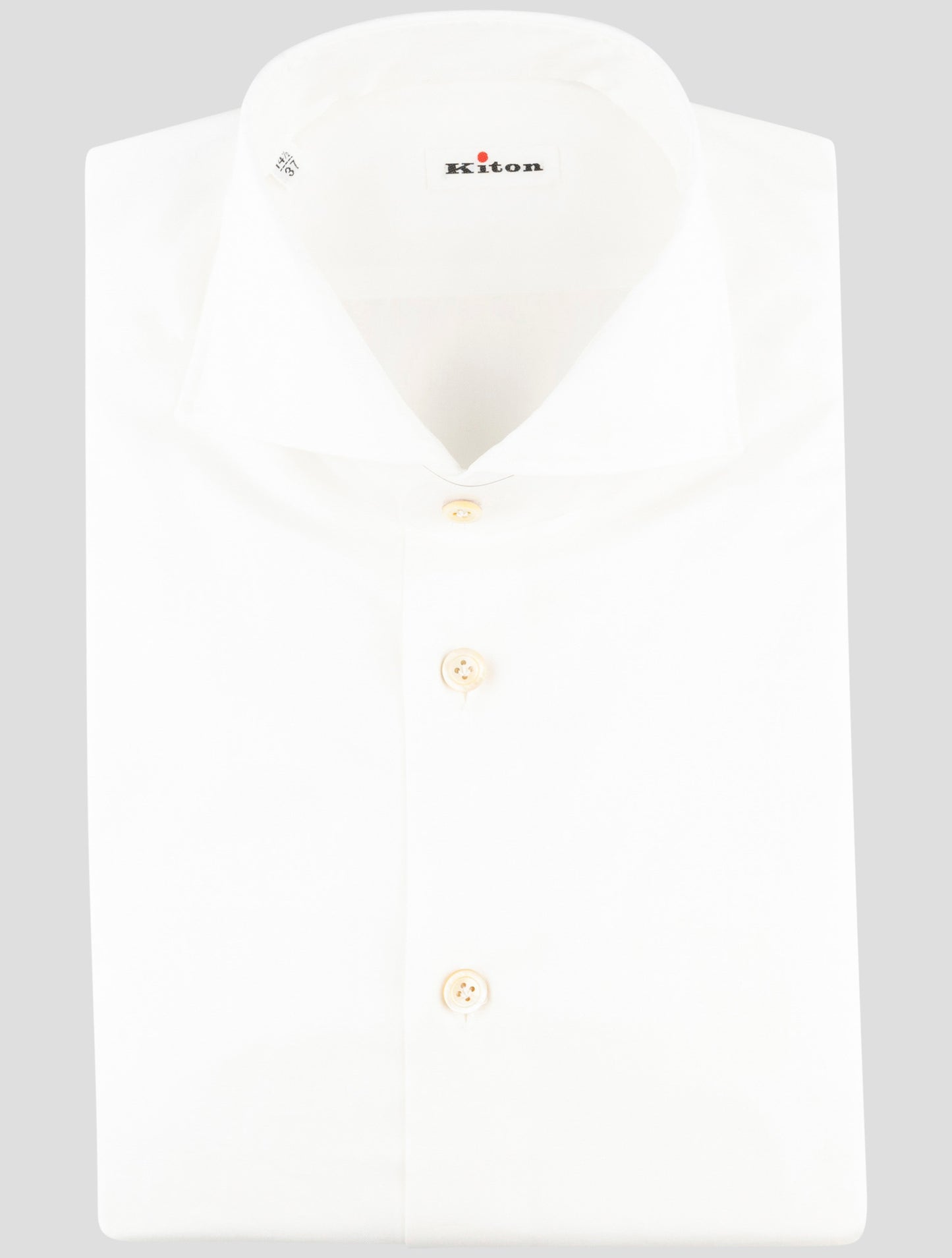 Kiton White Cotton Shirt