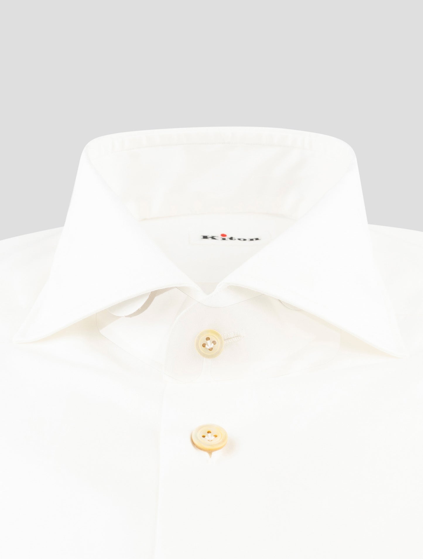 Kiton White Cotton Shirt