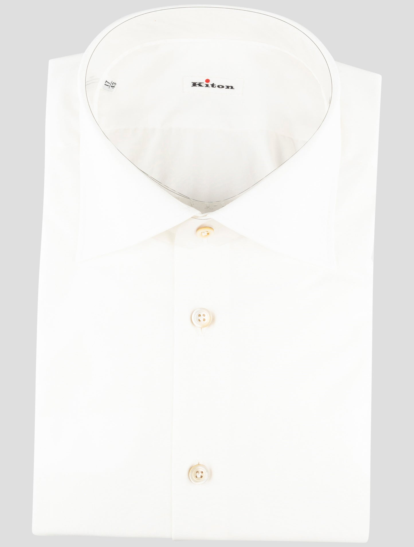 Kiton White Cotton Shirt