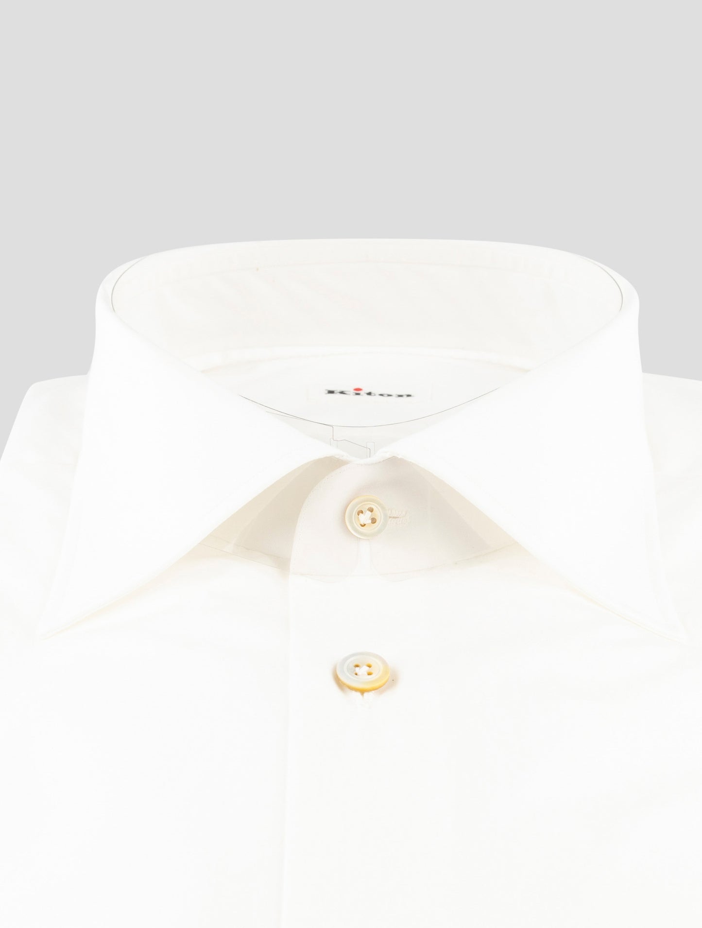 Kiton White Cotton Shirt