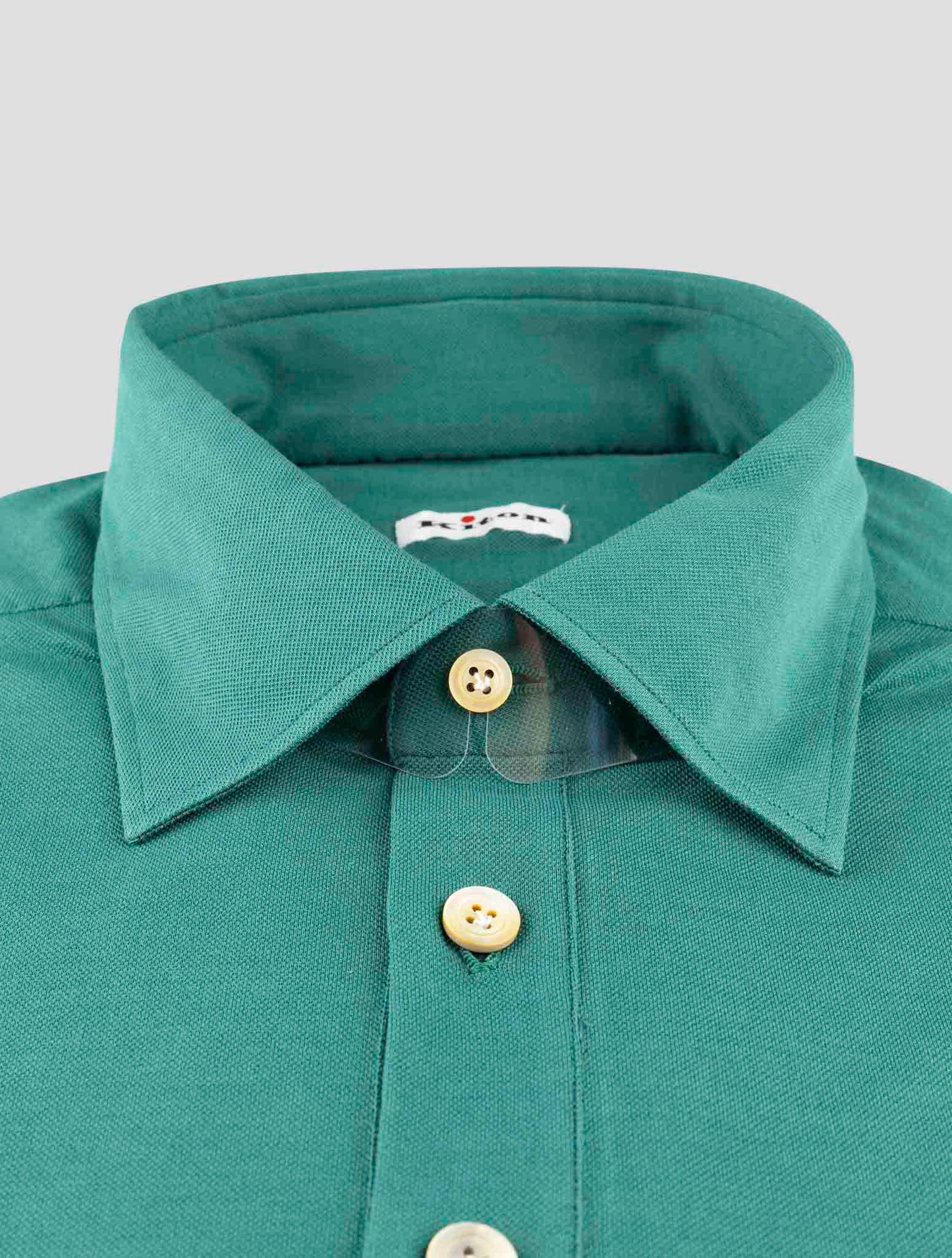 Kiton Green Cotton Sweater Polo