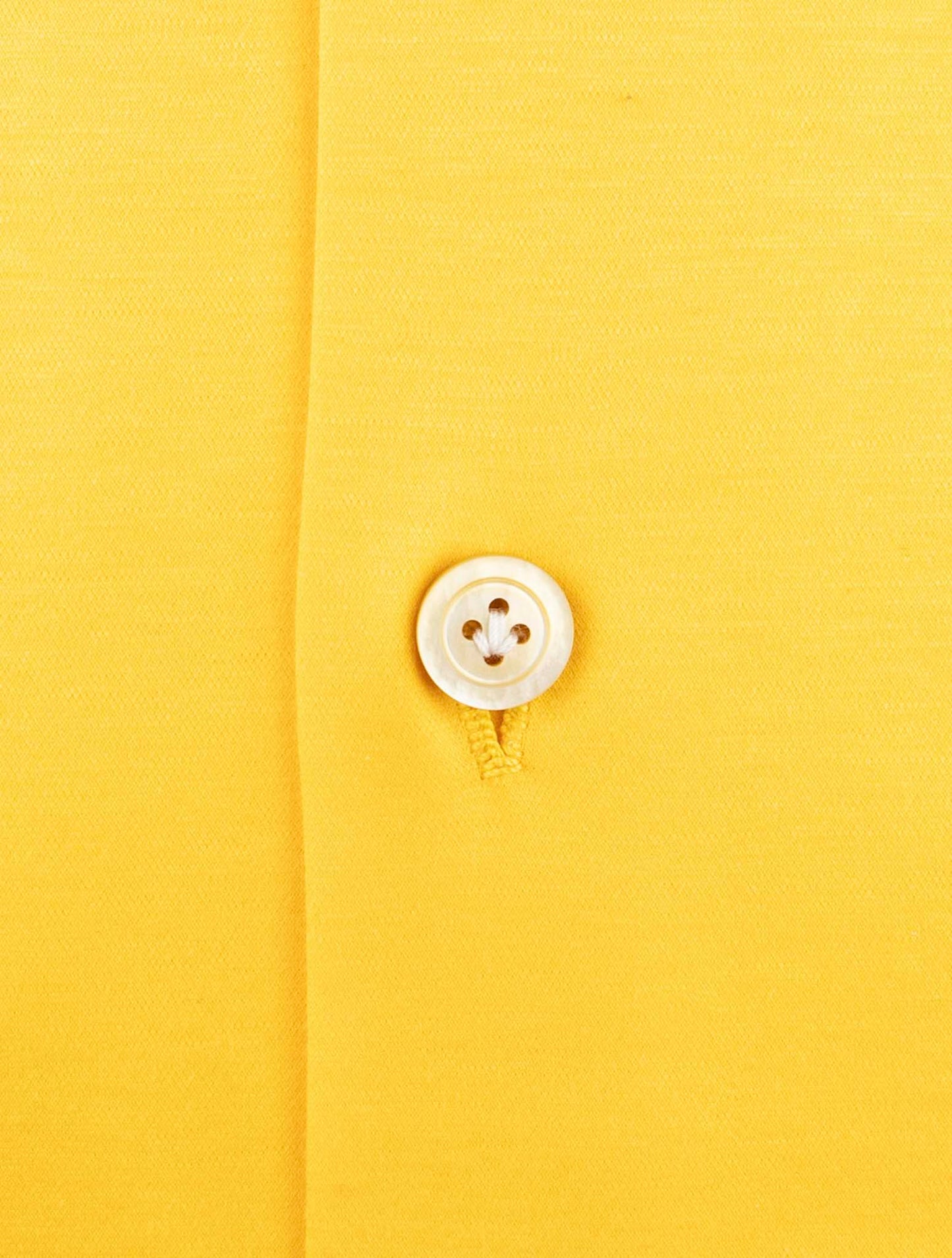 Kiton Yellow Cotton Shirt