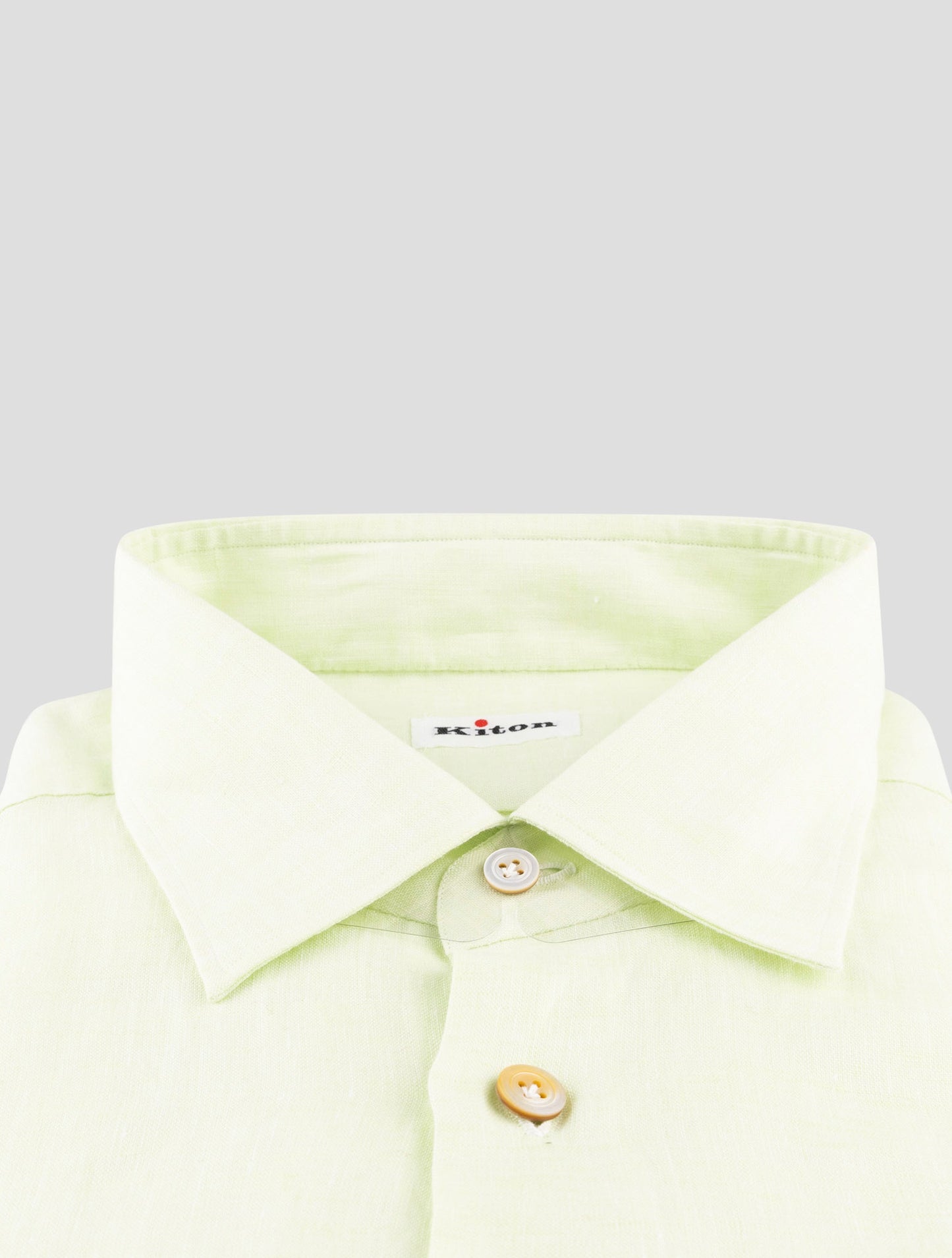Kiton Green Linen Shirt