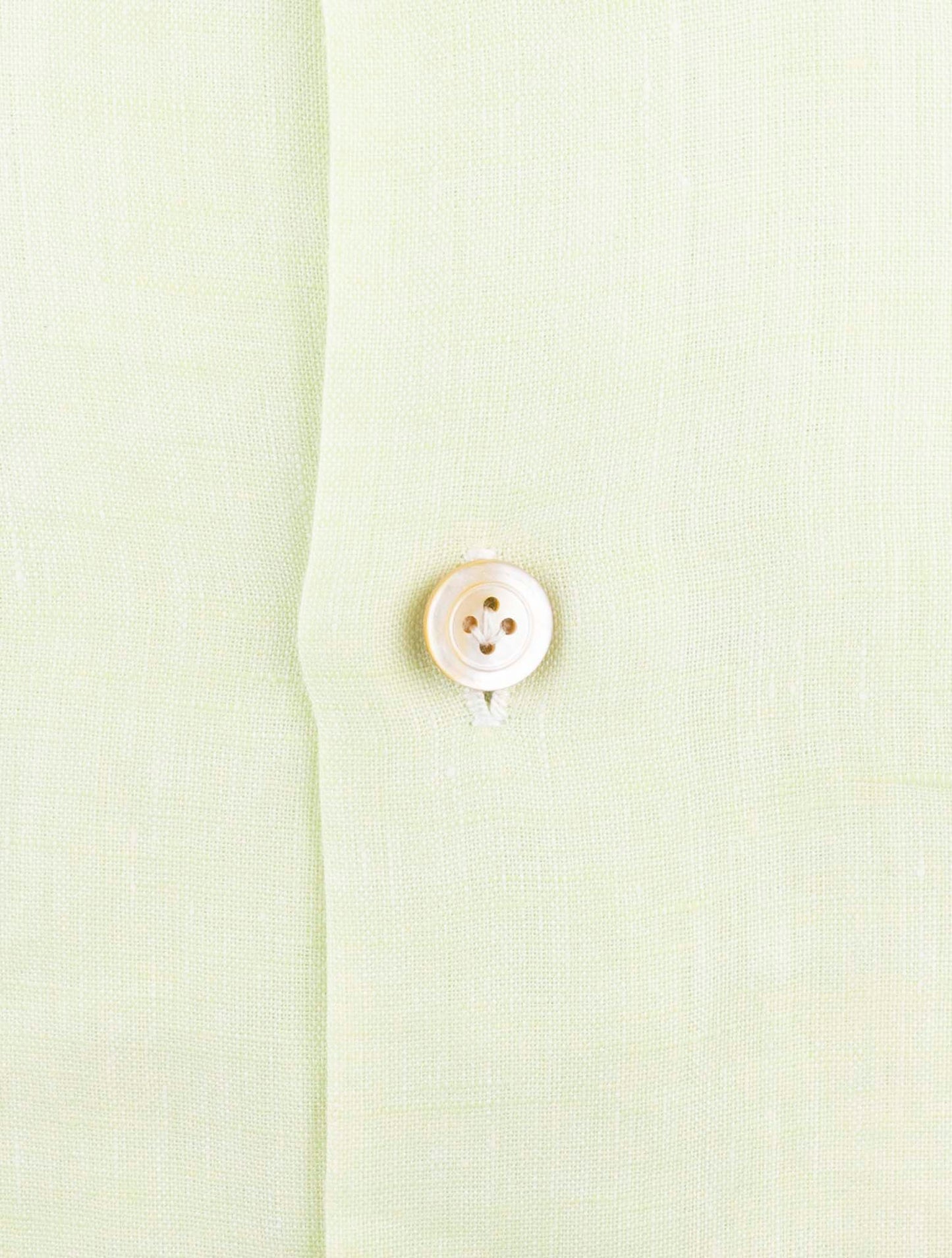 Kiton Green Linen Shirt