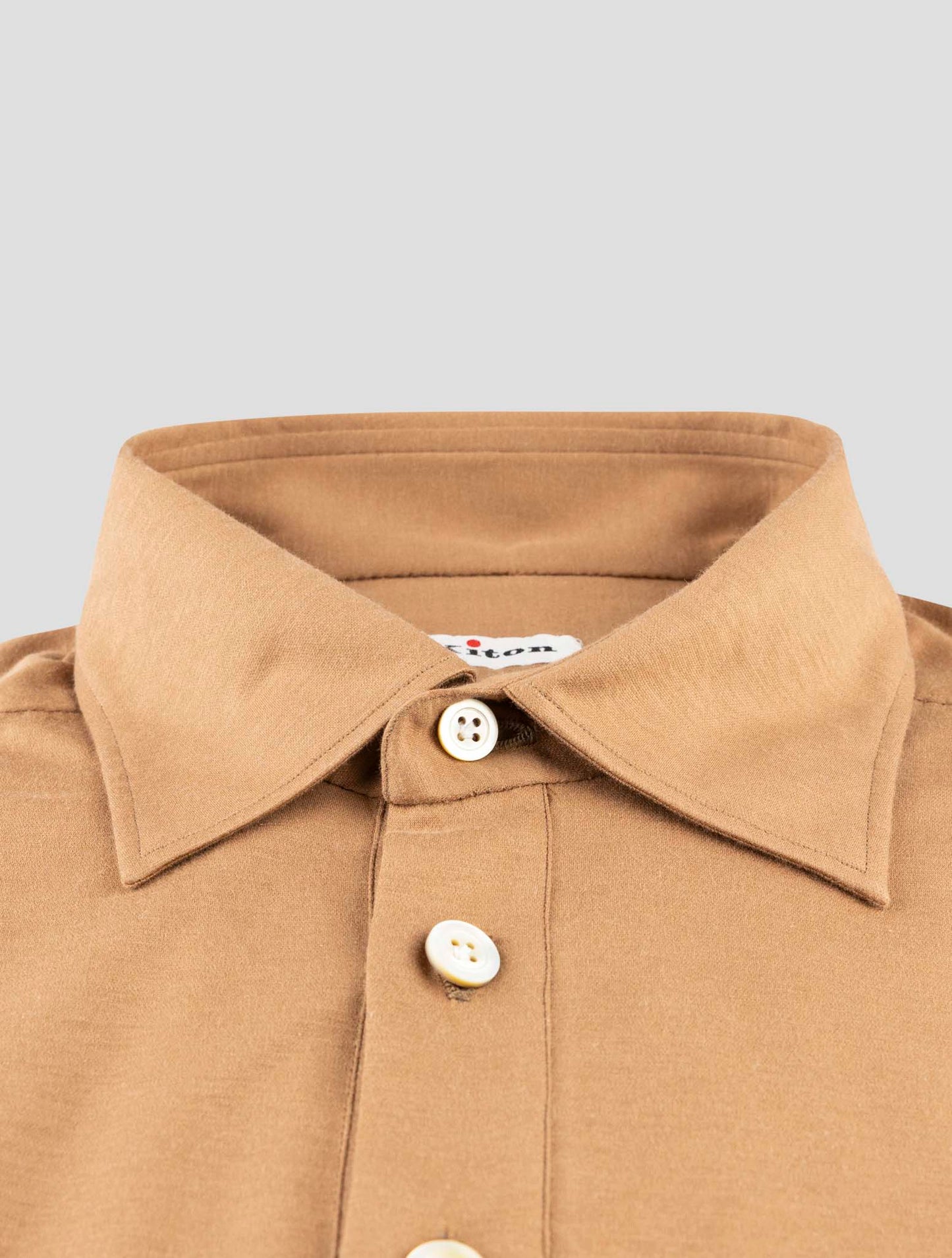 Kiton Brown Cotton Polo