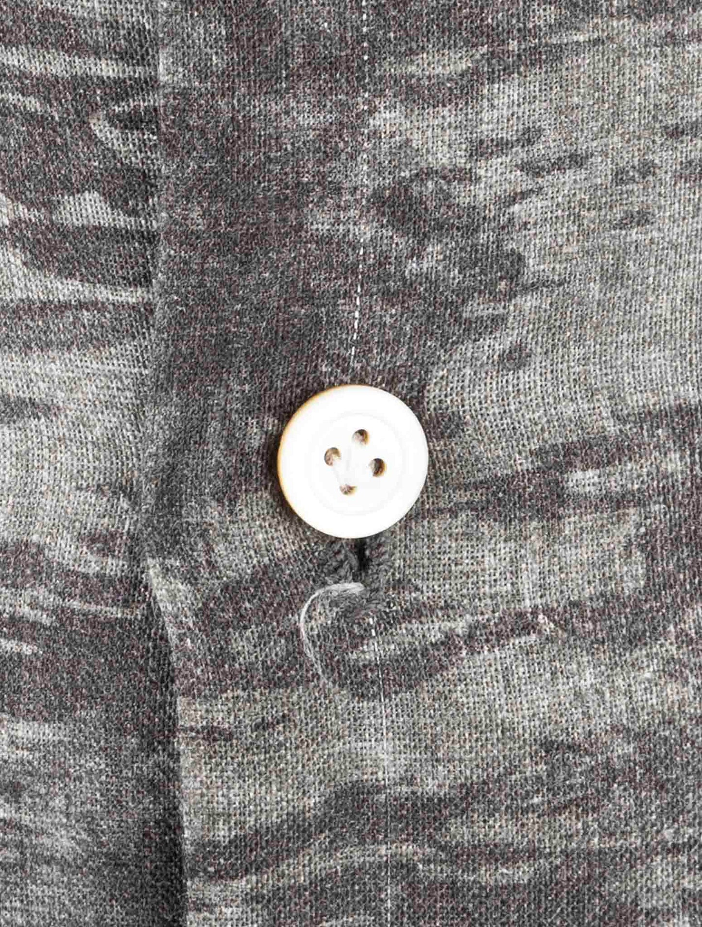 Kiton Gray Linen Shirt