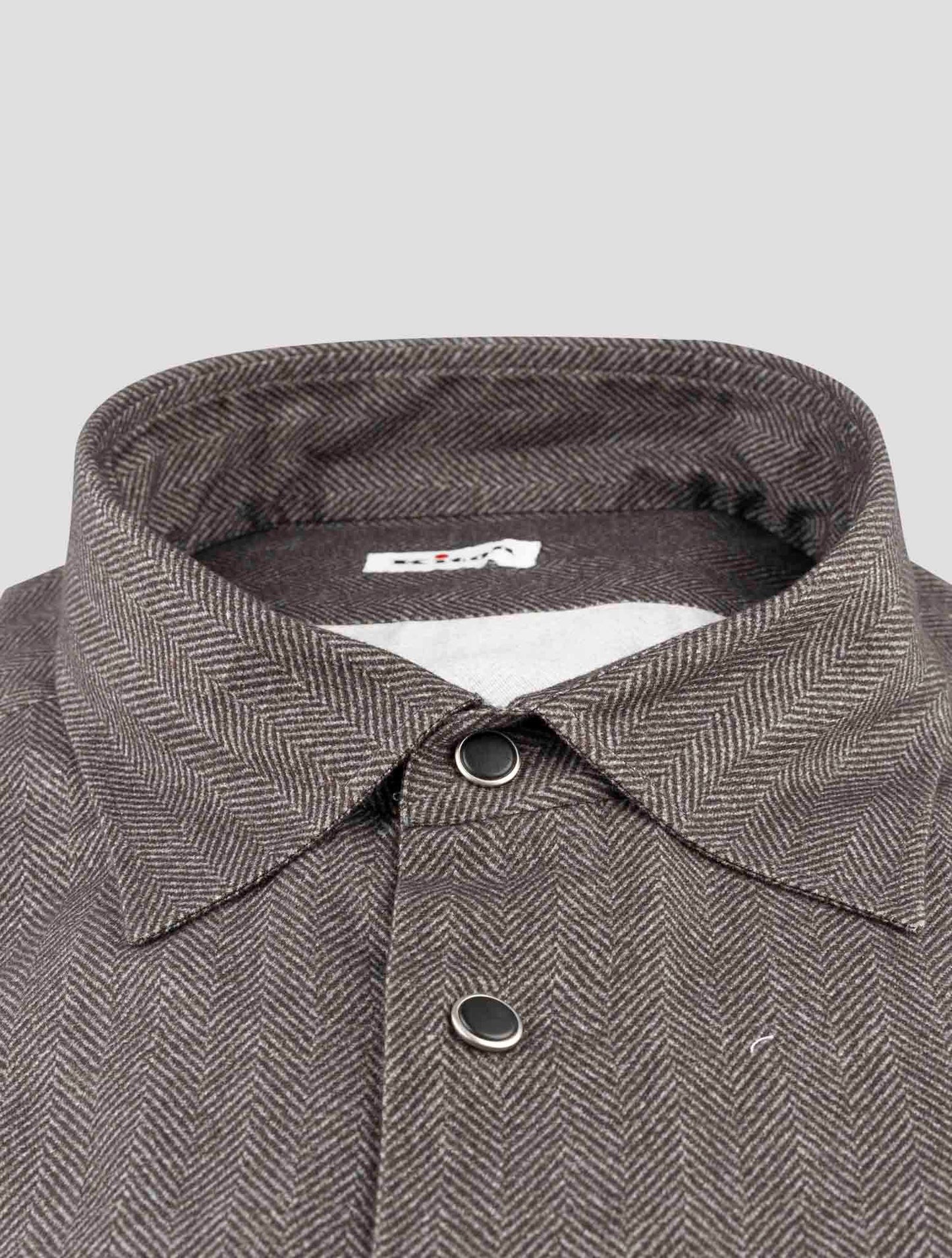 Kiton Dark Gray Cotton Shirt