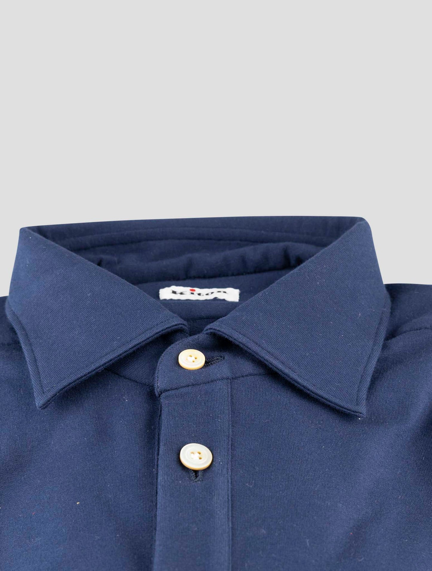 Kiton Blue Cotton Ea Shirt