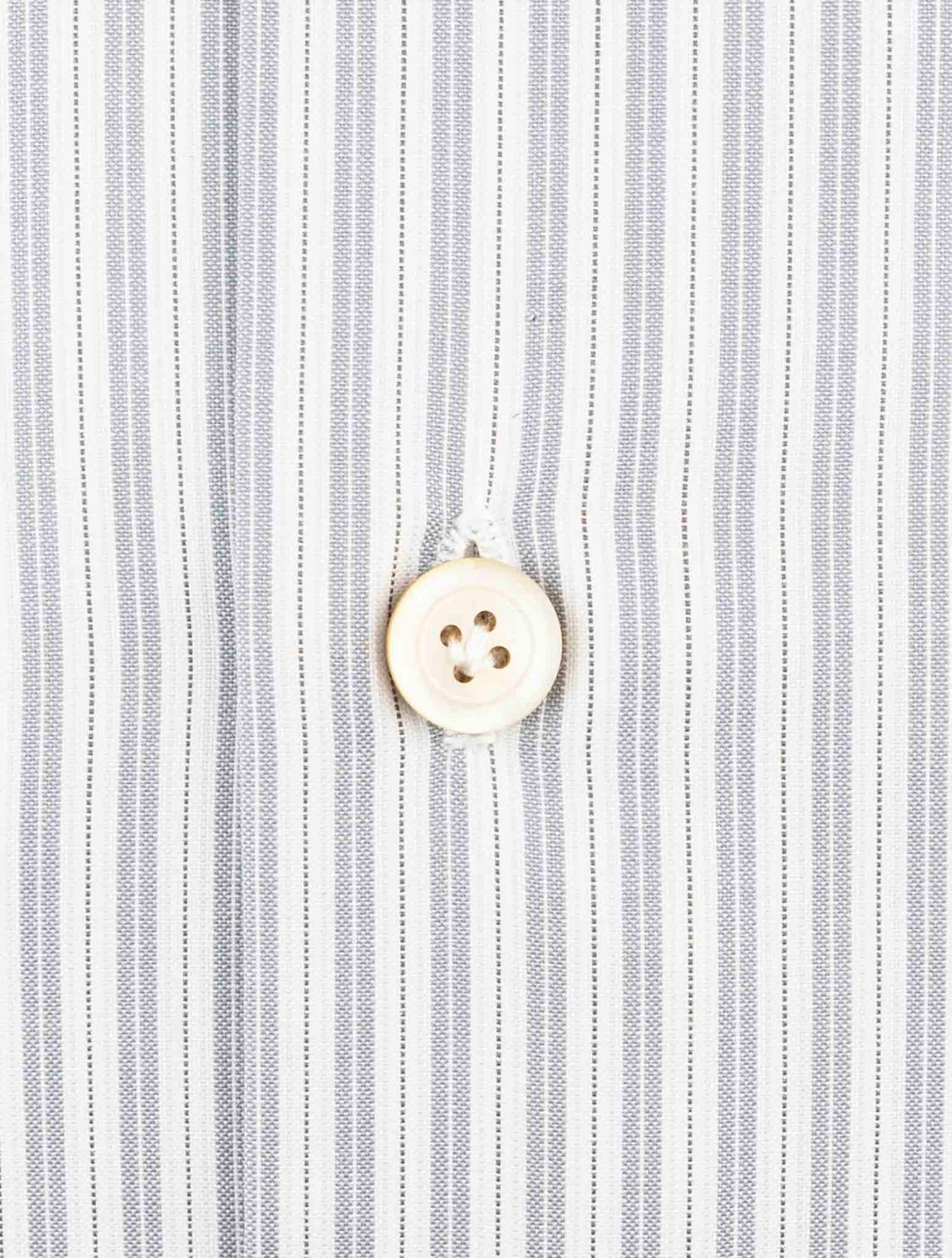 Kiton Gray White Cotton Shirt