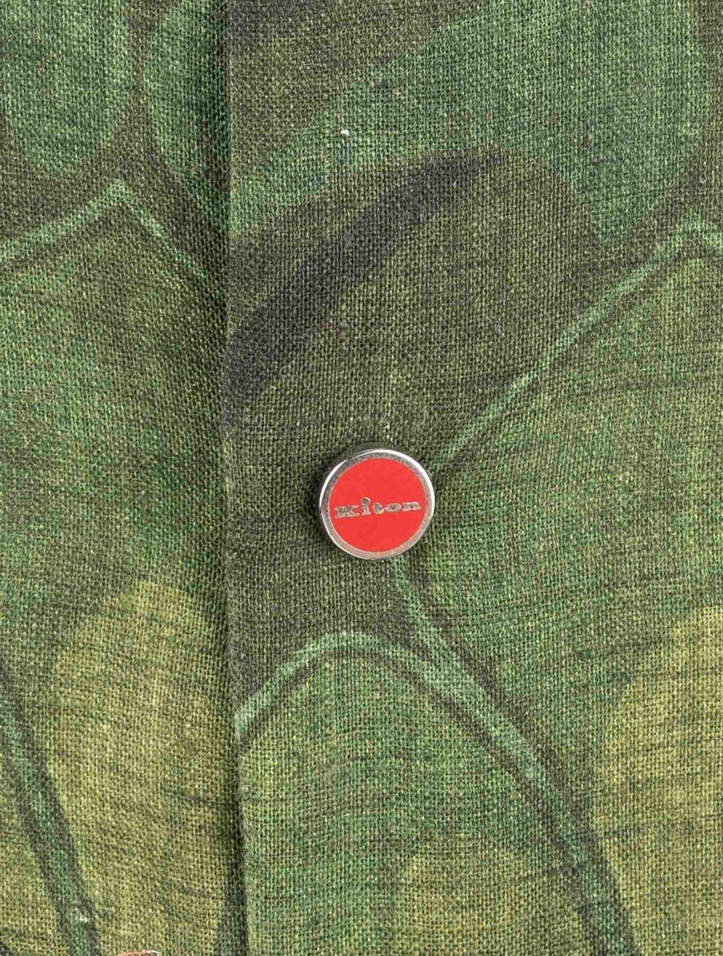 Kiton Green Linen Shirt