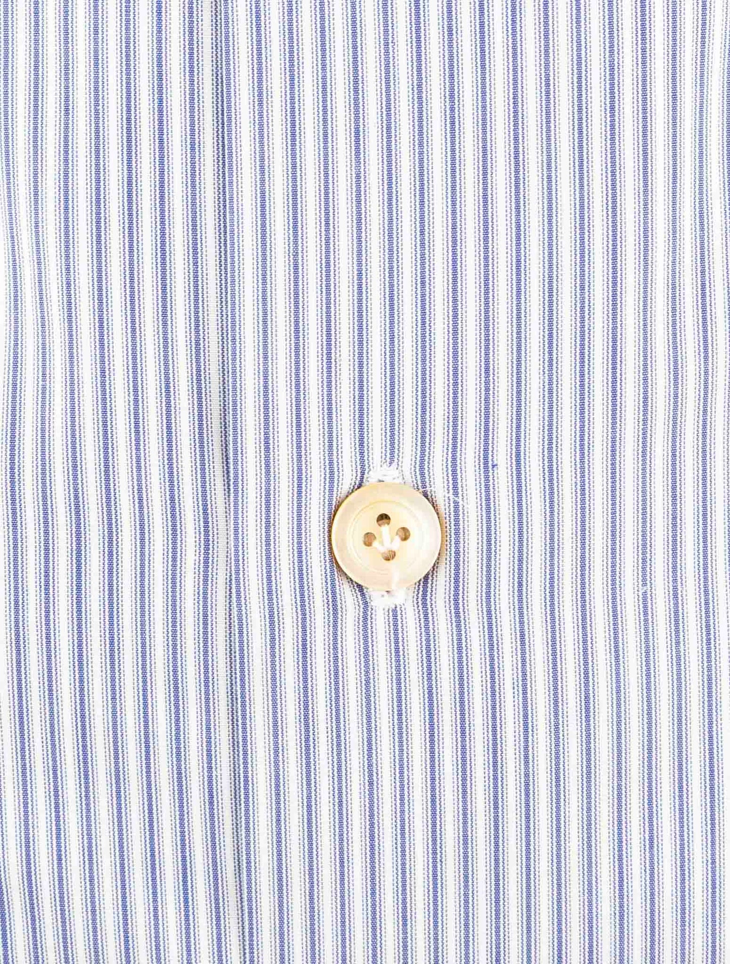 Kiton Blue White Cotton Shirt