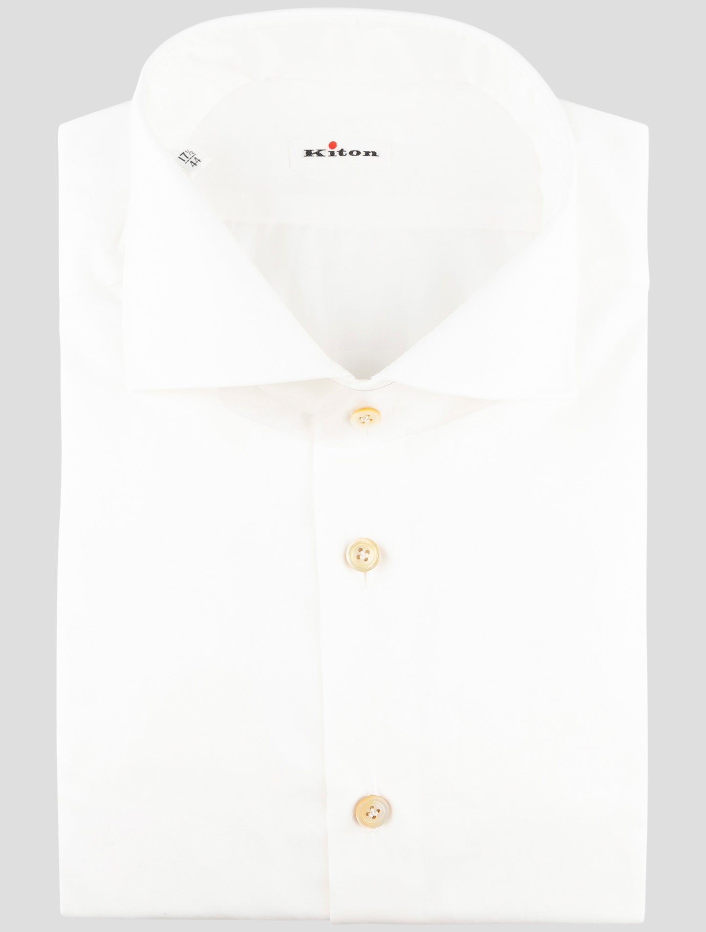 Kiton White Cotton Shirt