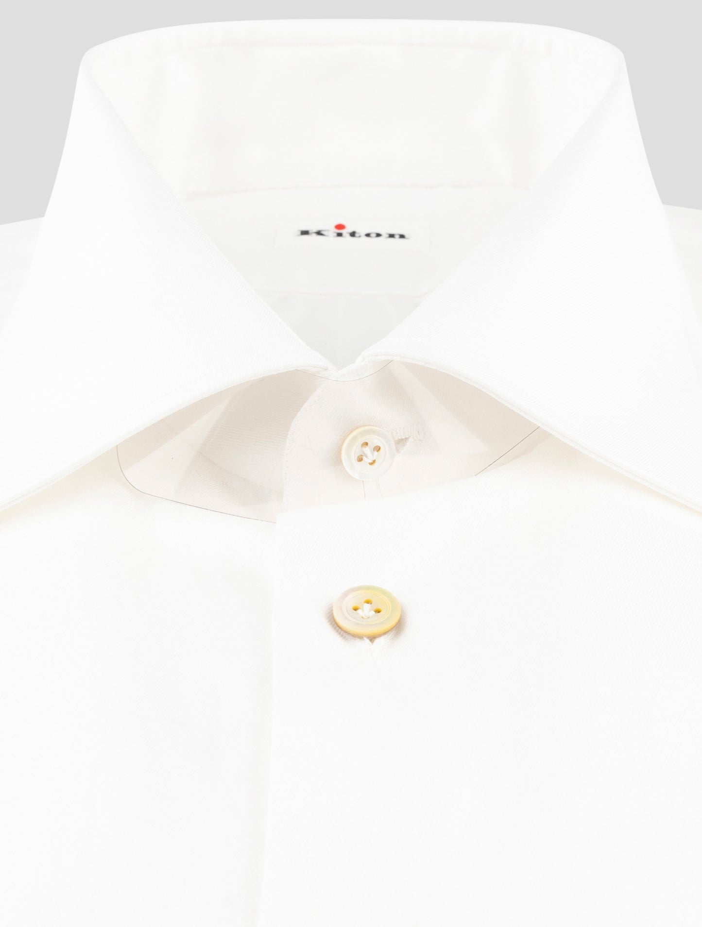 Kiton White Cotton Shirt