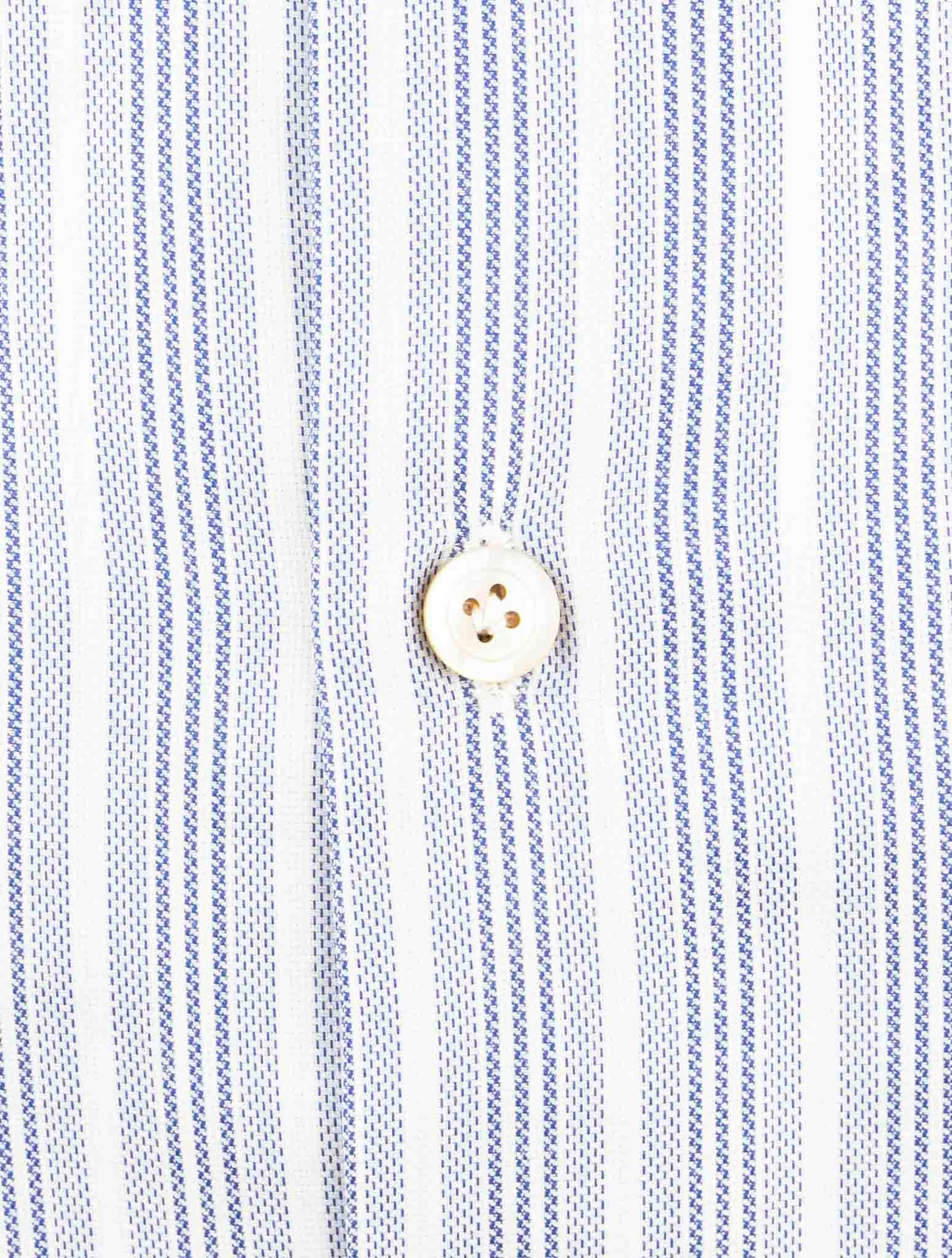 Kiton Light Blue White Cotton Shirt