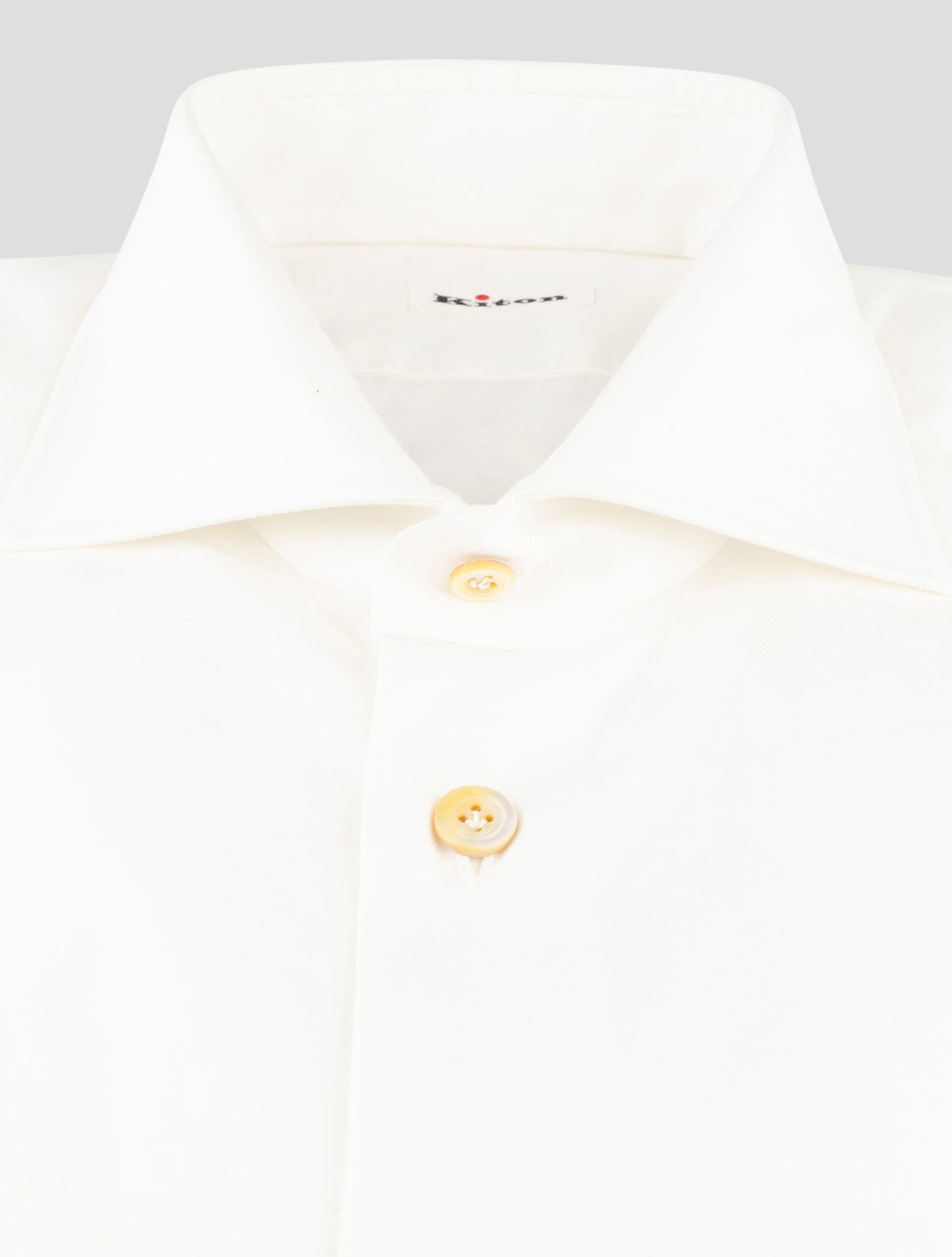 Kiton White Cotton Shirt