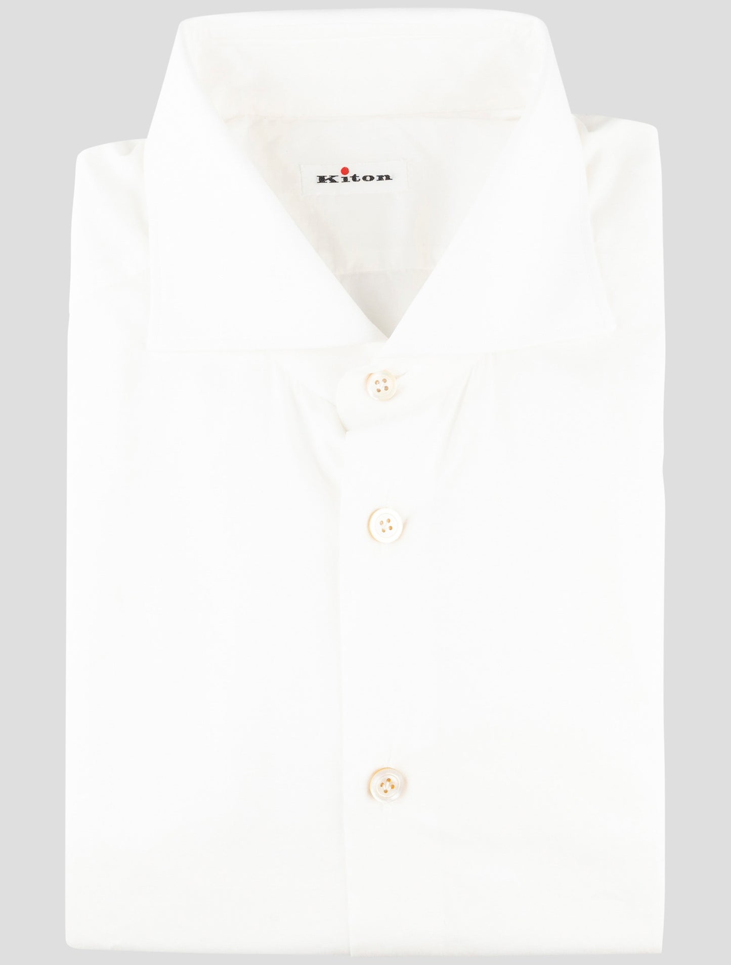 Kiton White Cotton Shirt