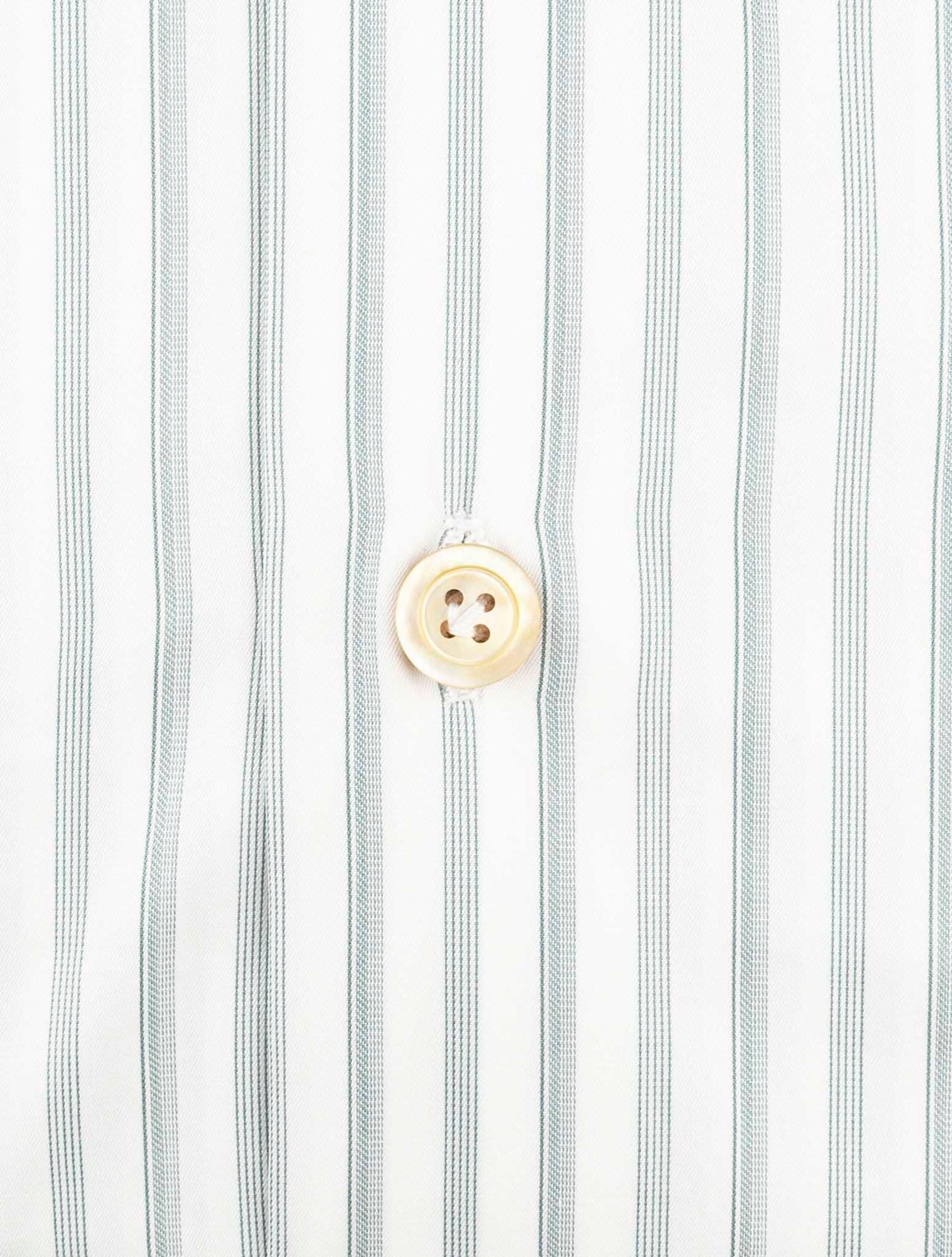 Kiton White Gray Cotton Shirt