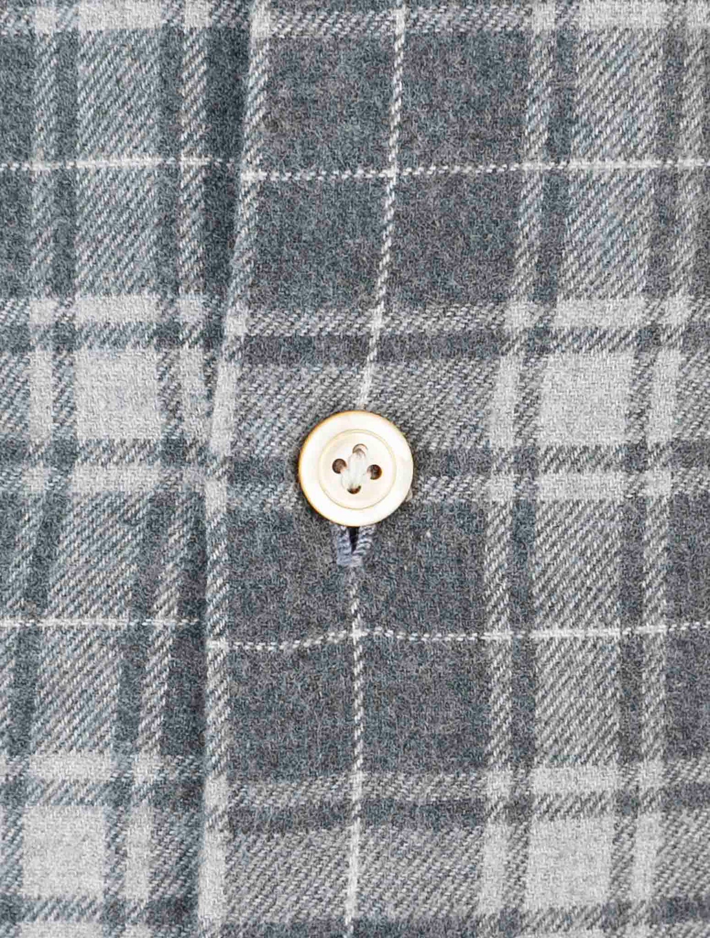 Kiton Gray Cotton Shirt
