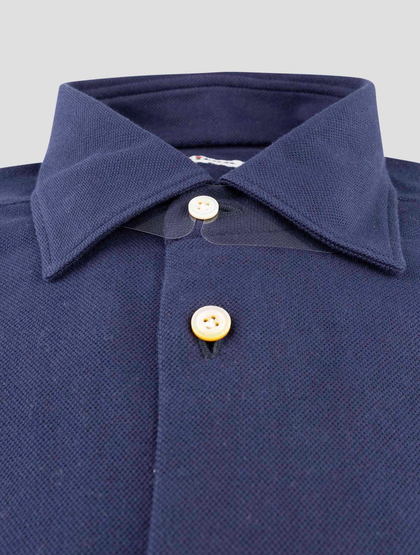 Kiton Blue Cotton Shirt