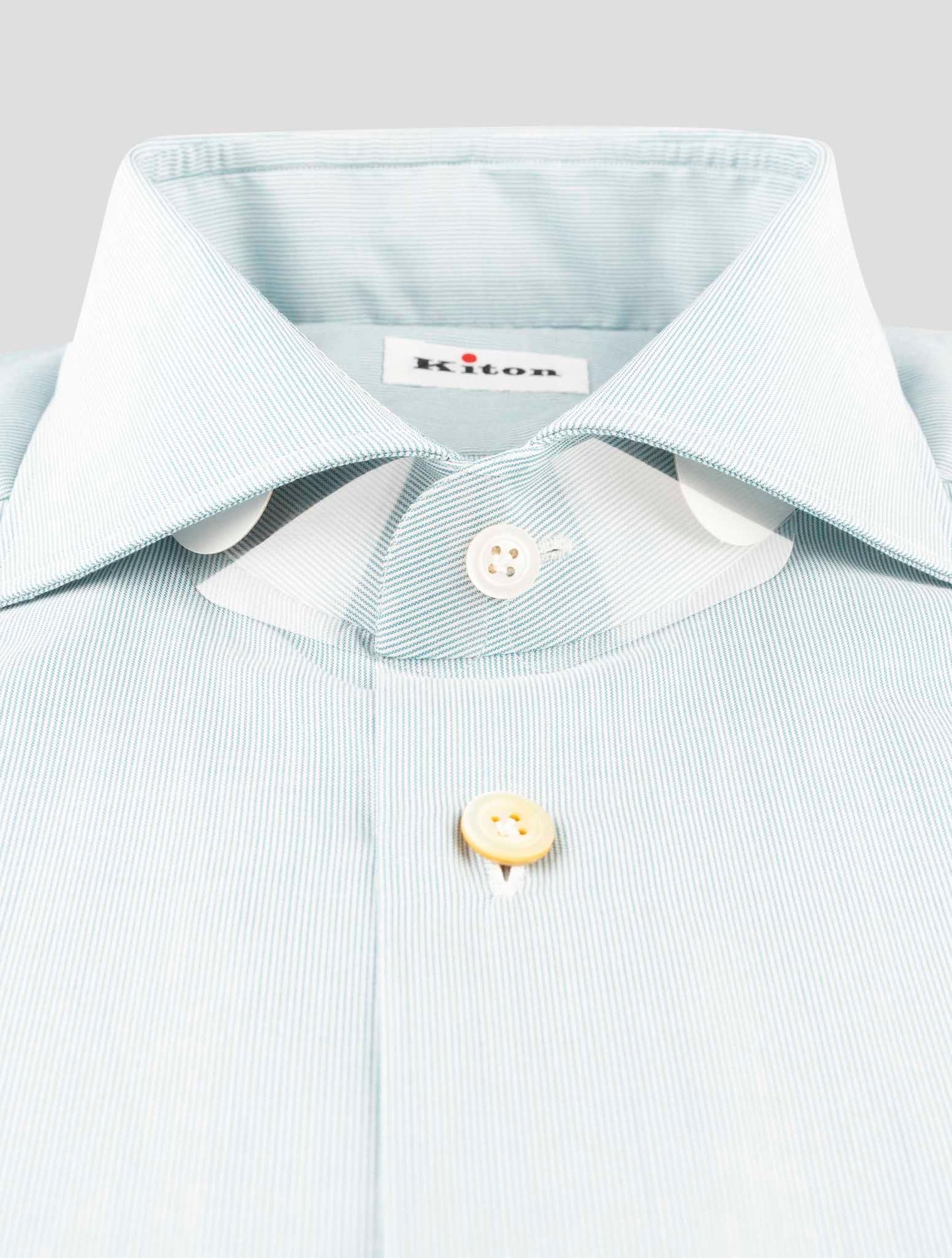 Kiton Green Cotton Shirt