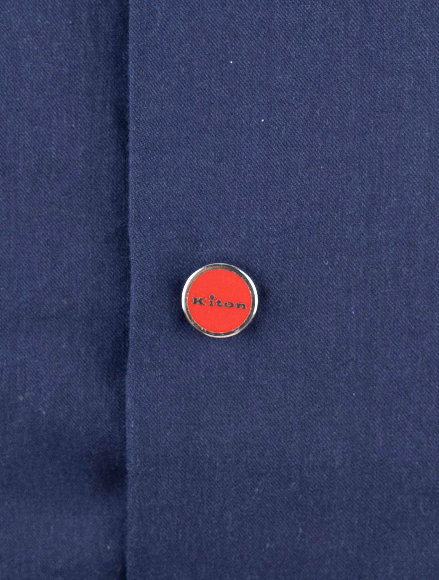 Kiton Blue Cotton Shirt