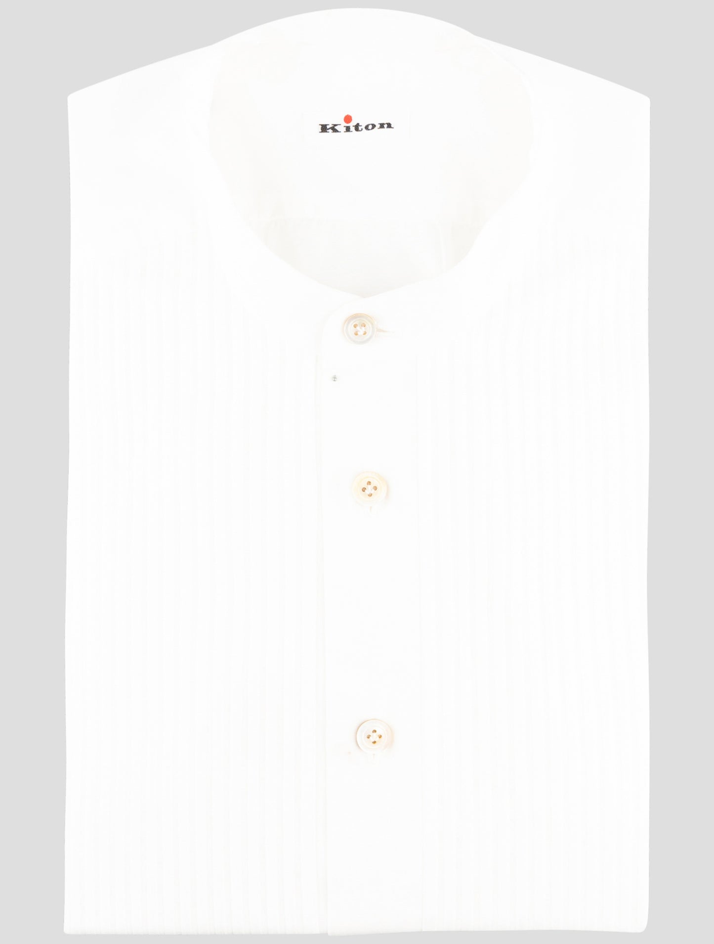 Kiton White Cotton Shirt