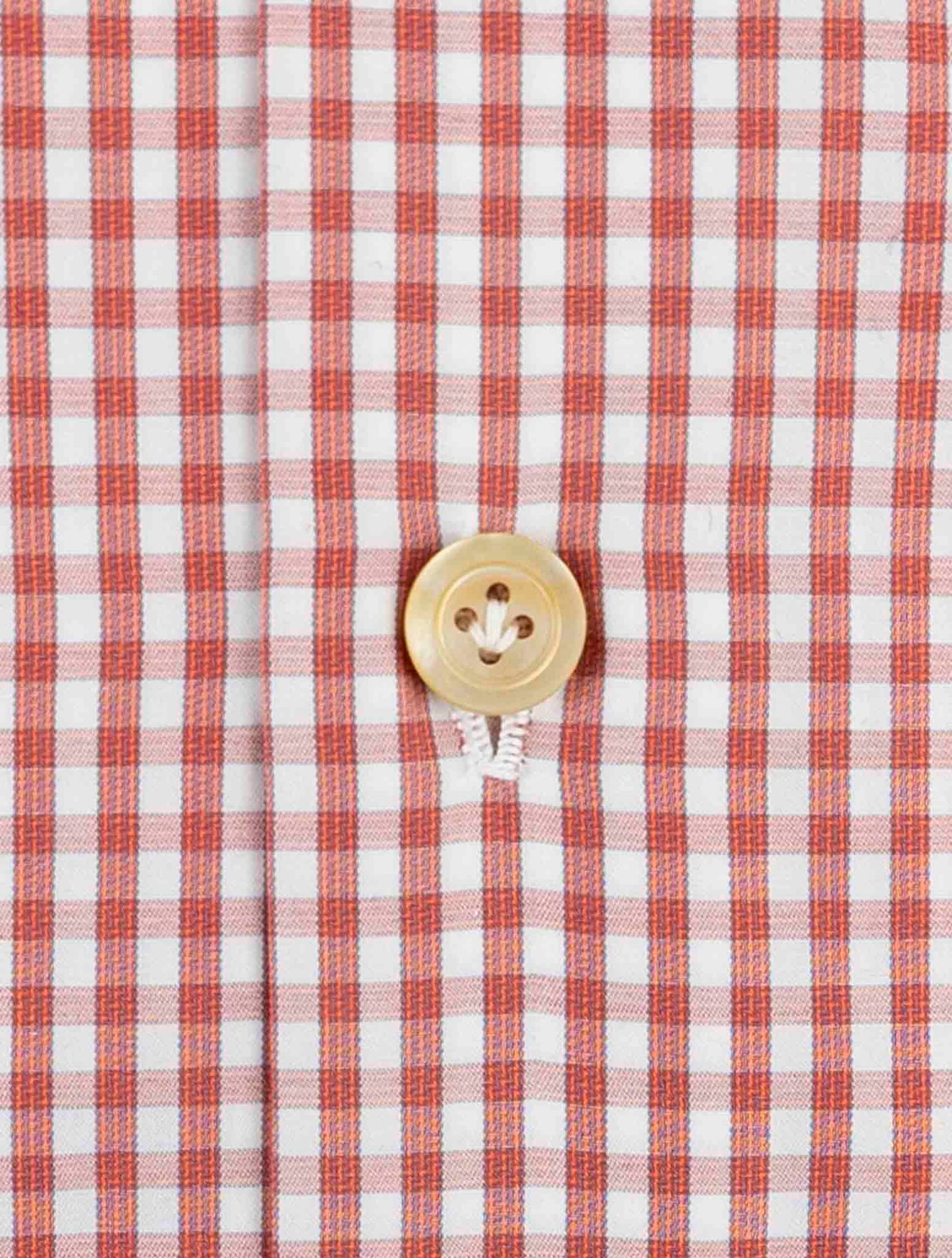 Kiton Red white Cotton Shirt