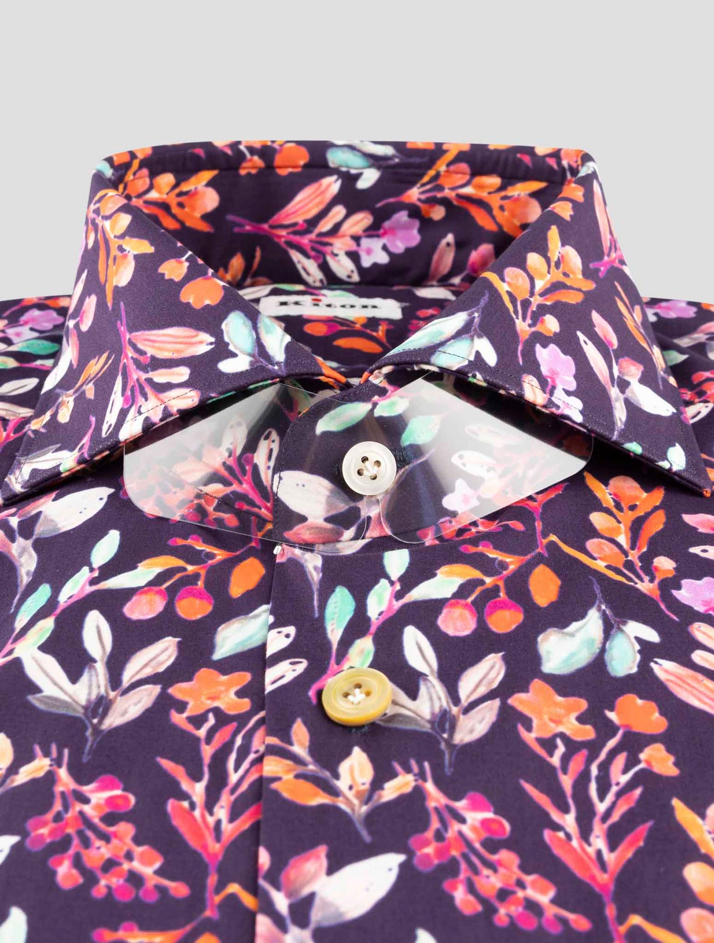 Kiton Multicolor Cotton Shirt