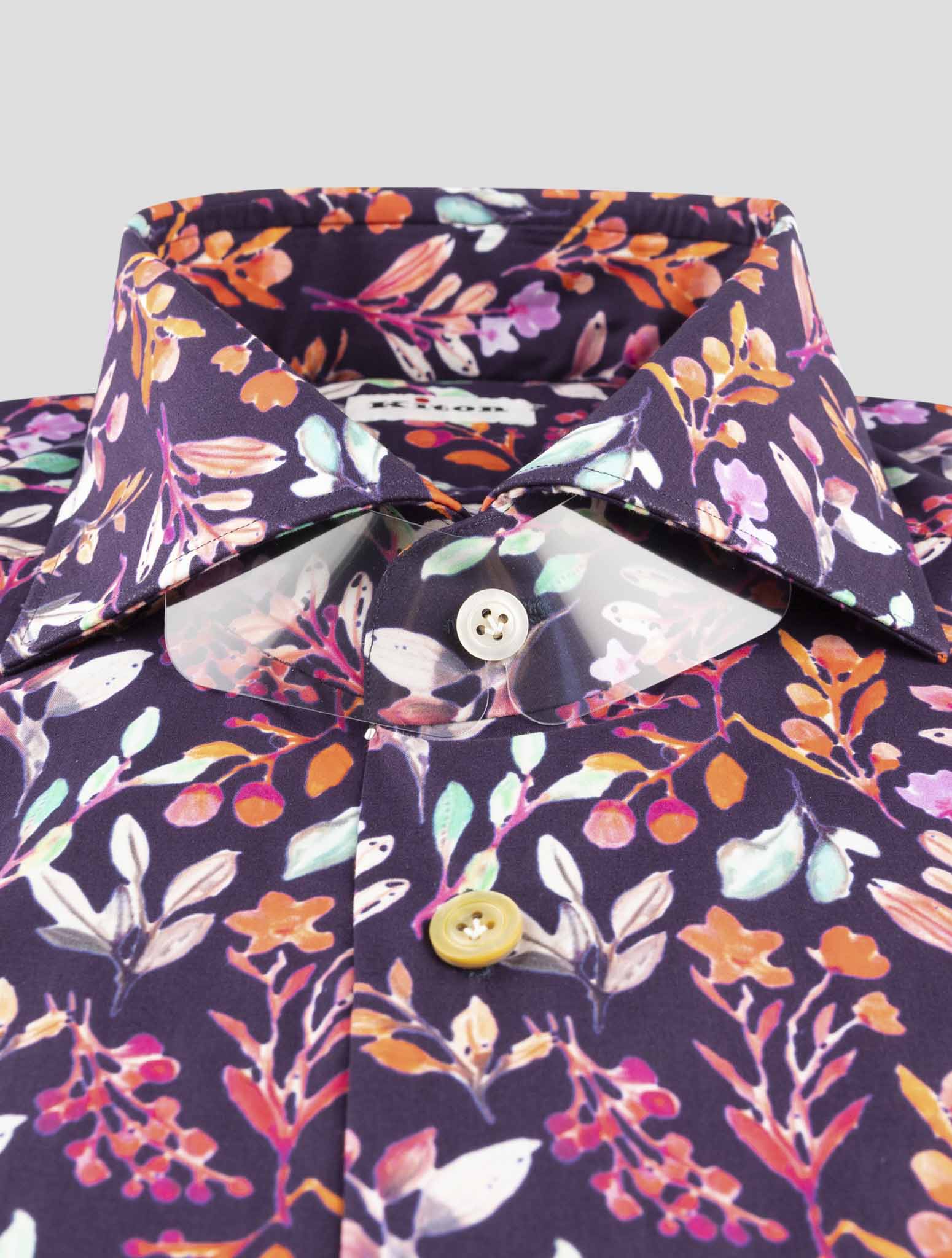 Kiton Multicolor Cotton Shirt