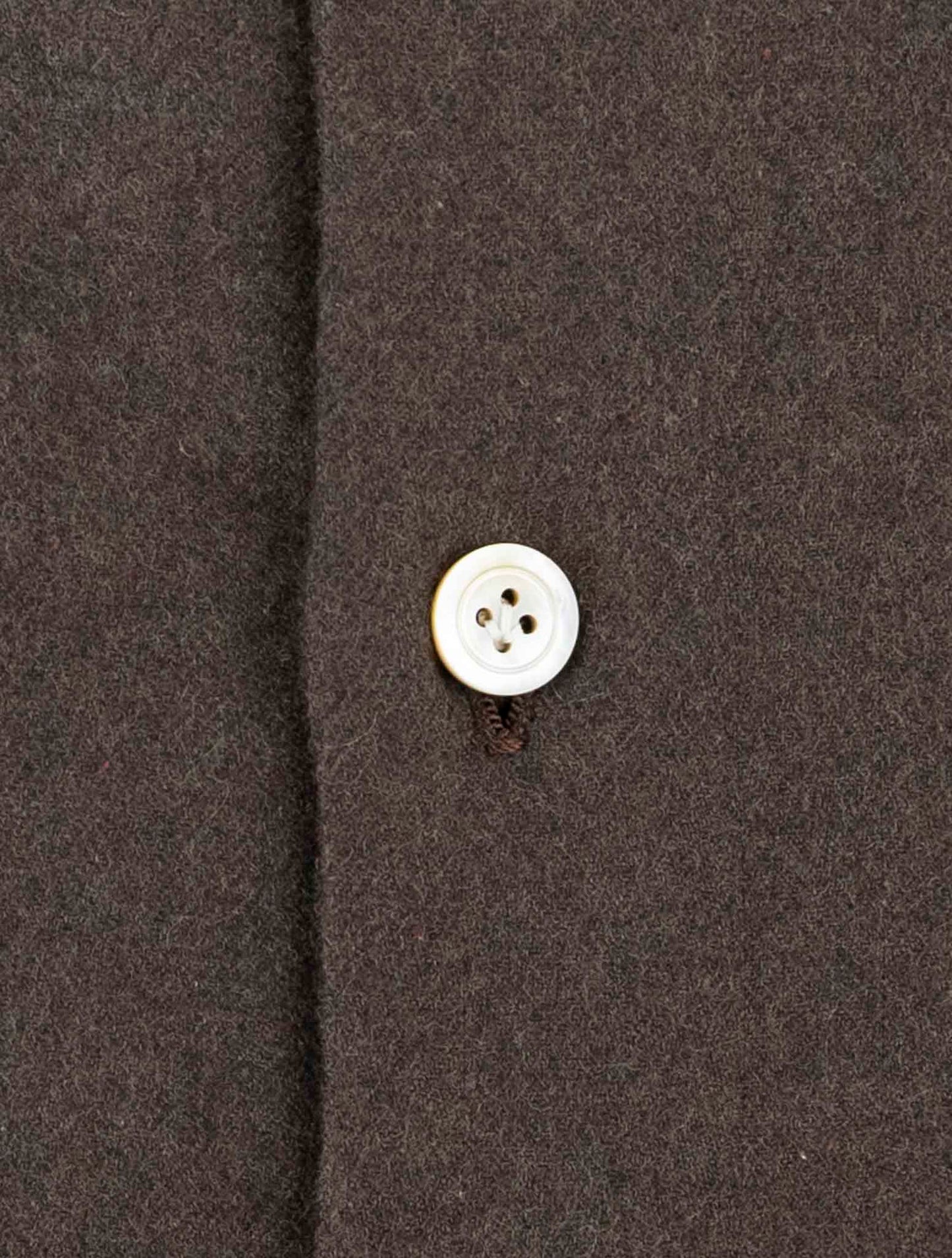 Kiton Brown Cotton Shirt