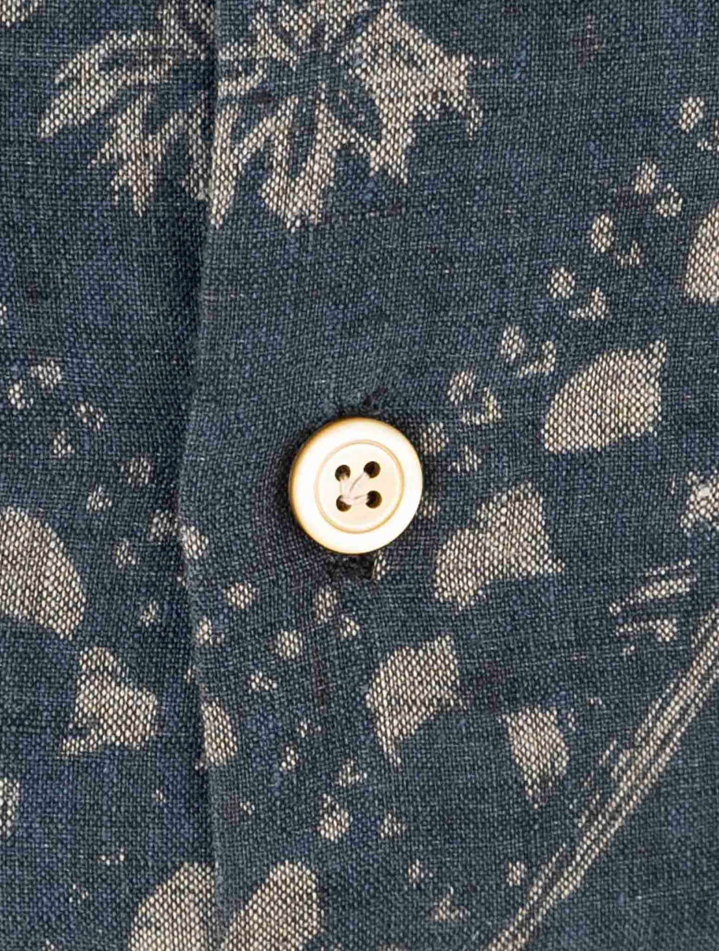 Kiton Blue Cotton Shirt