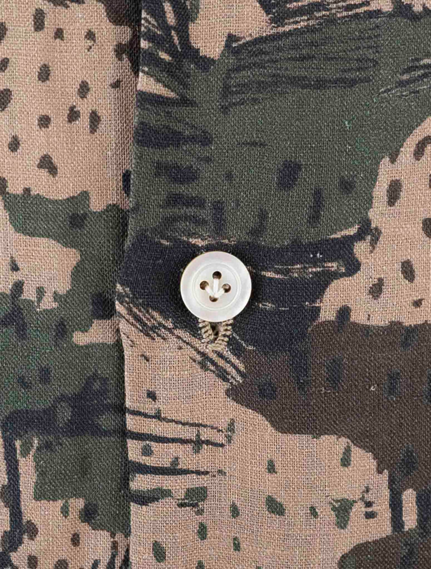 Kiton Green Linen Shirt