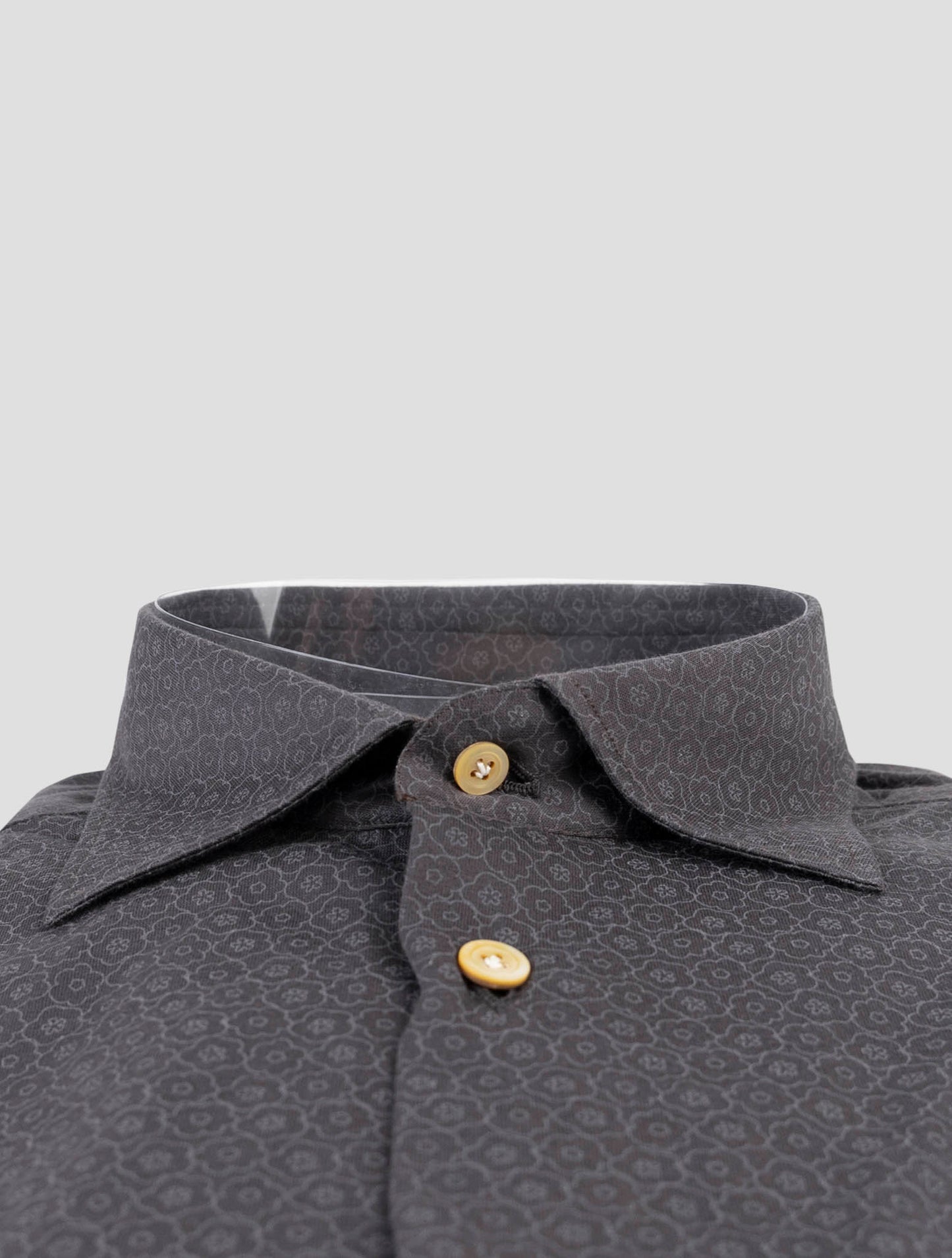 Kiton Dark Gray Cotton Shirt