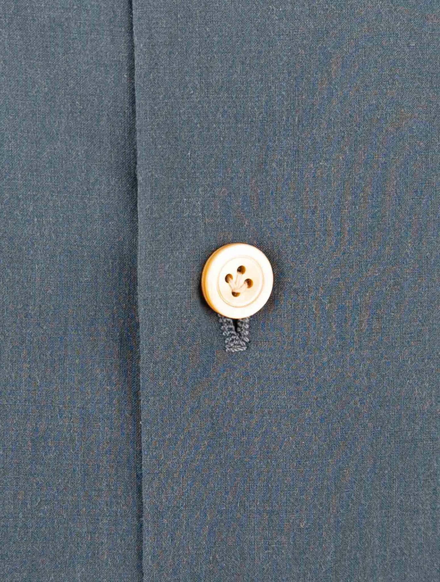 Kiton Blue Cotton Shirt