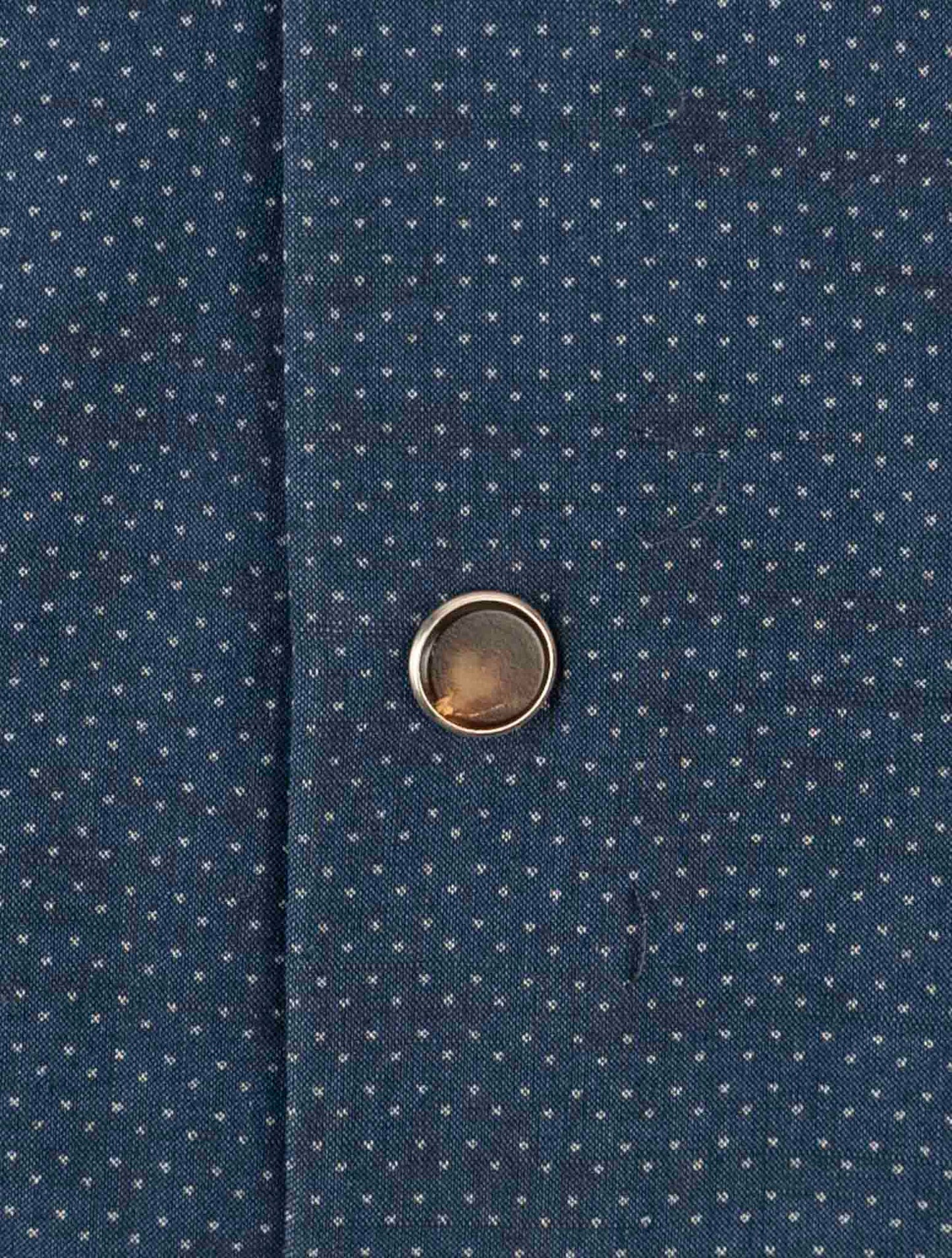 Kiton Blue Cotton Shirt