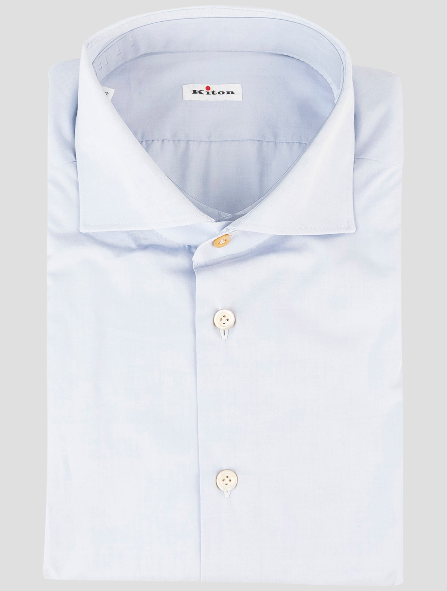 Kiton Light Blue Cotton Shirt