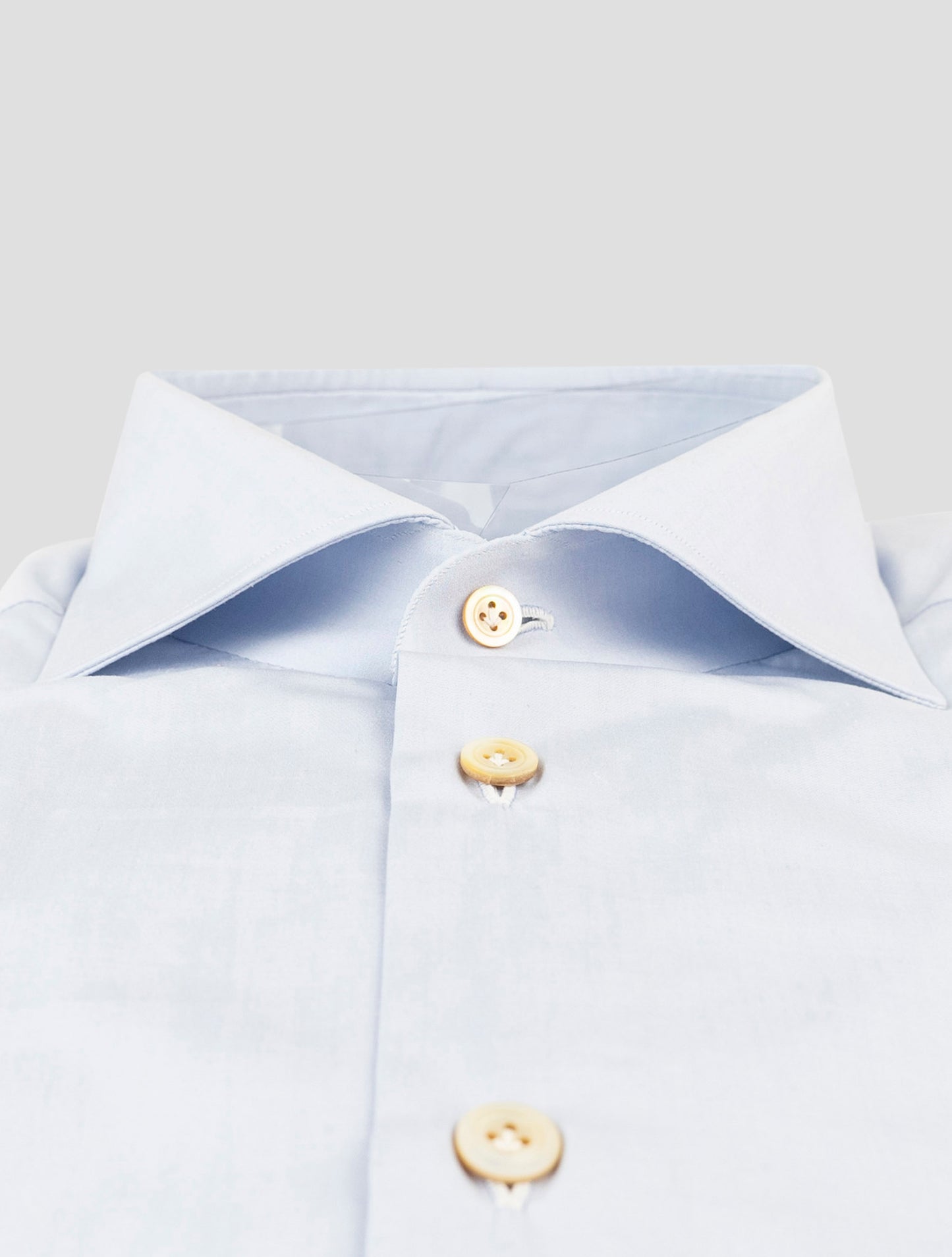Kiton Light Blue Cotton Shirt