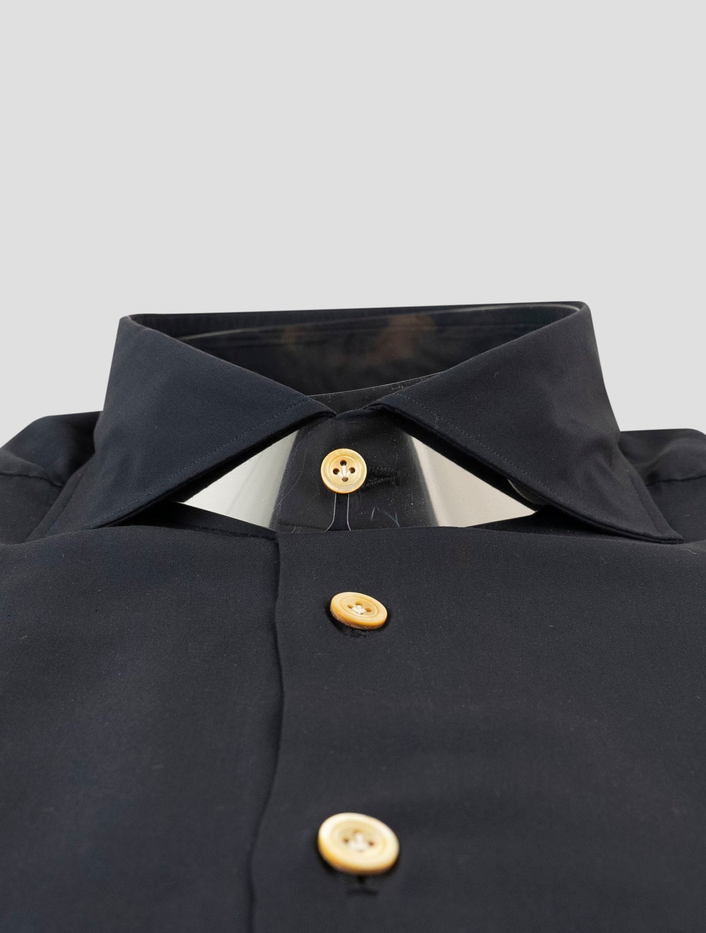 Kiton Blue Lyocell Shirt