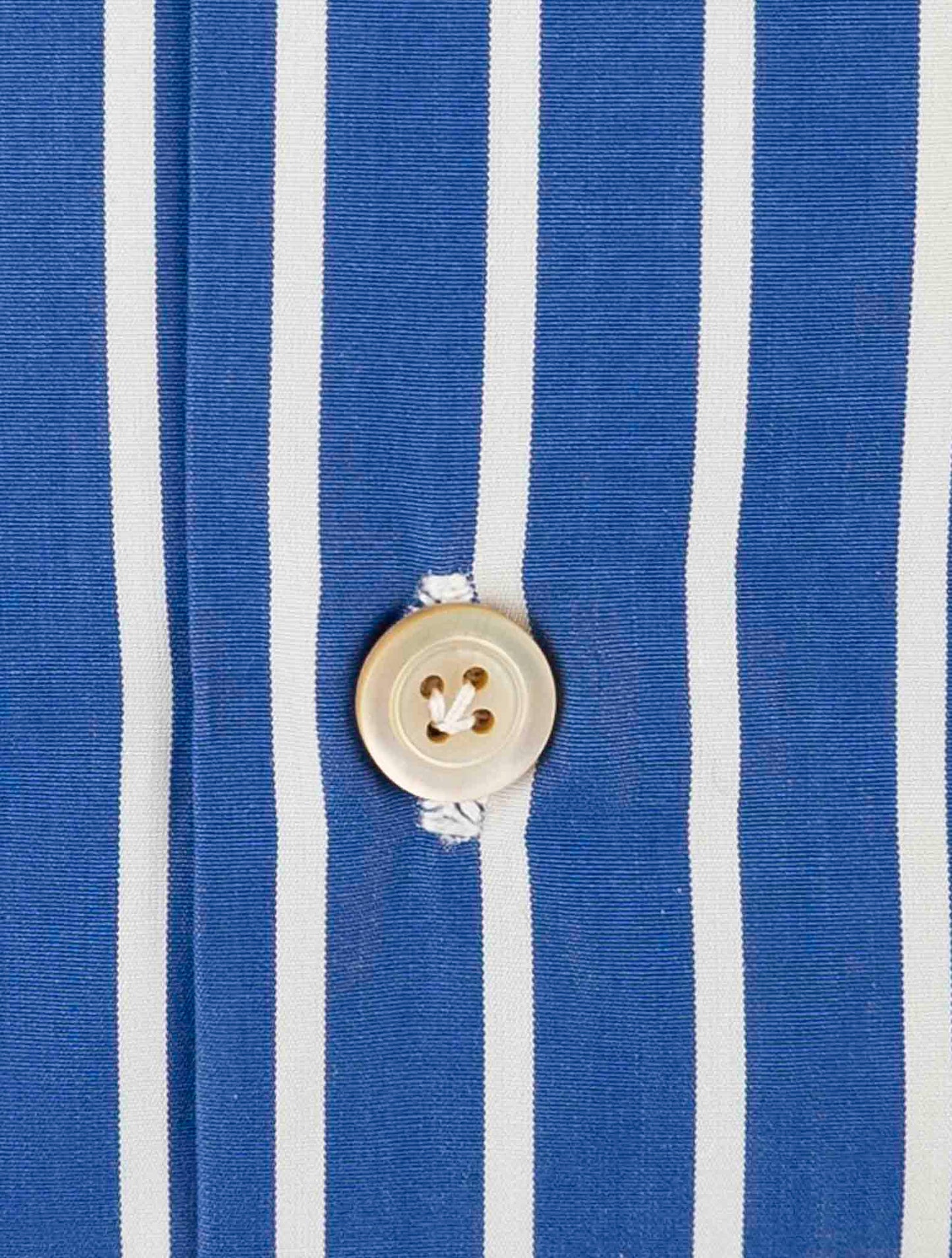 Kiton Blue White Cotton Shirt