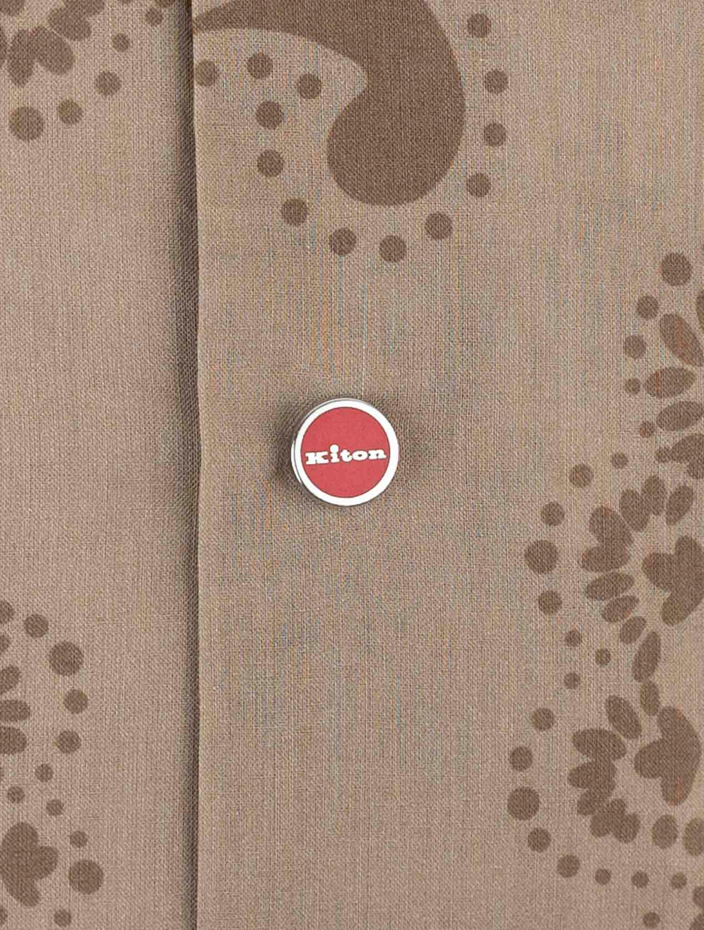 Kiton Brown Cotton Shirt