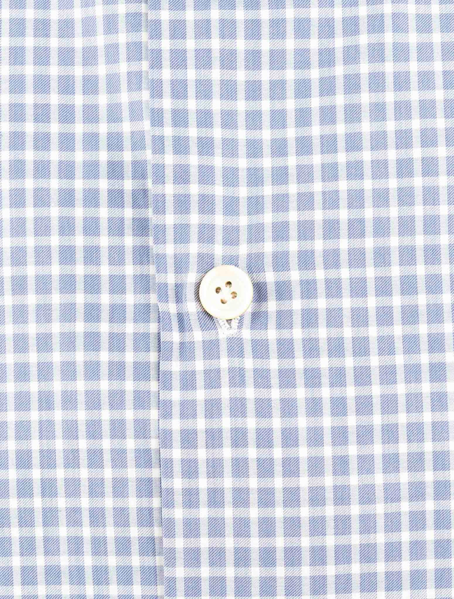 Kiton Blue Cotton Shirt