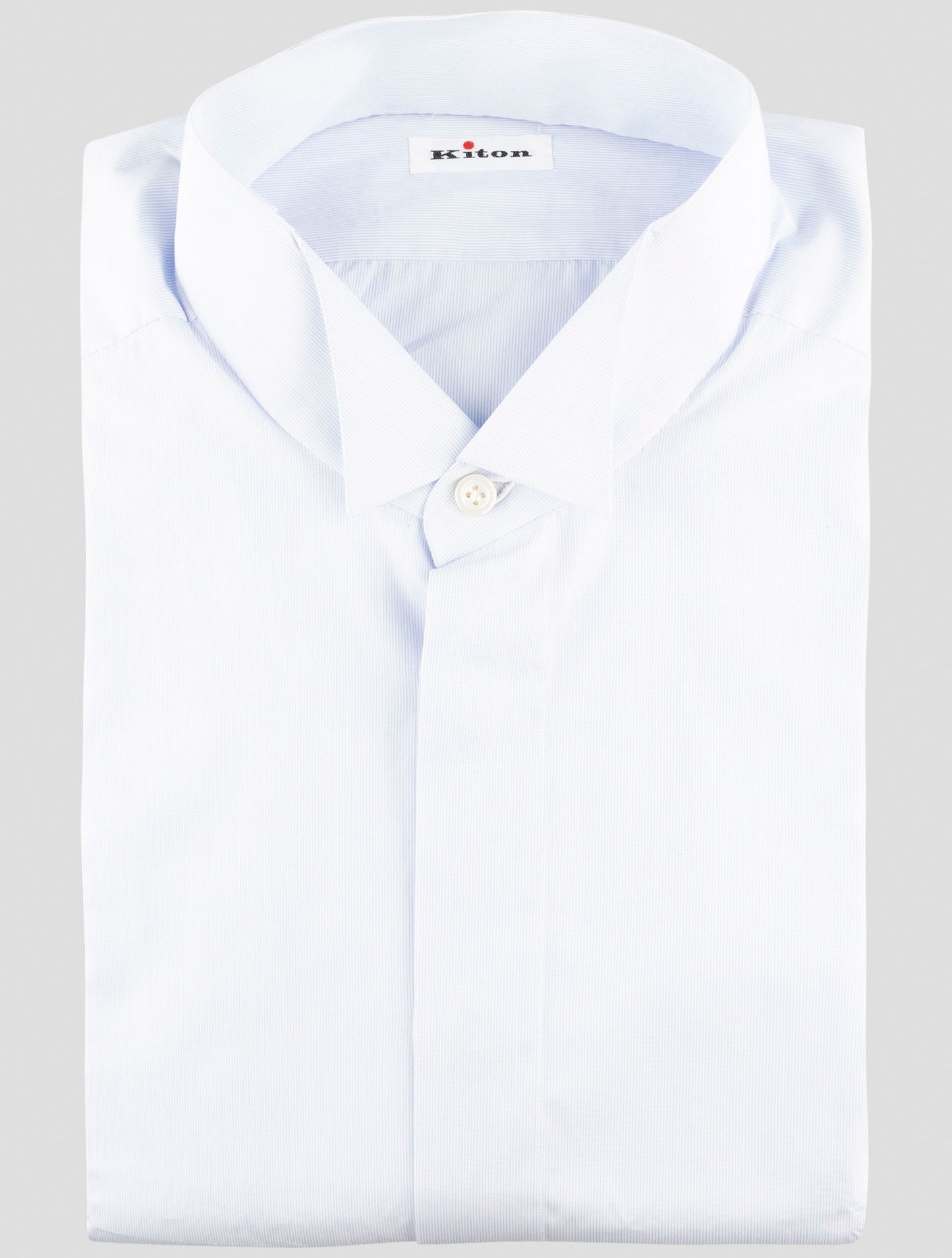 Kiton Light Blue Cotton Shirt