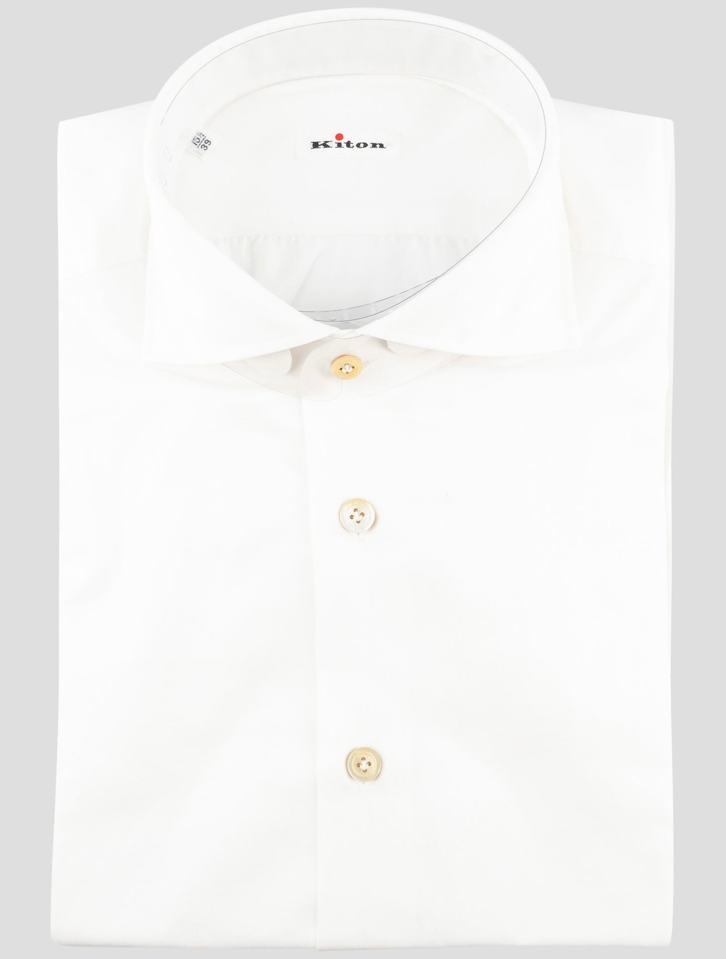 Kiton White Cotton Shirt