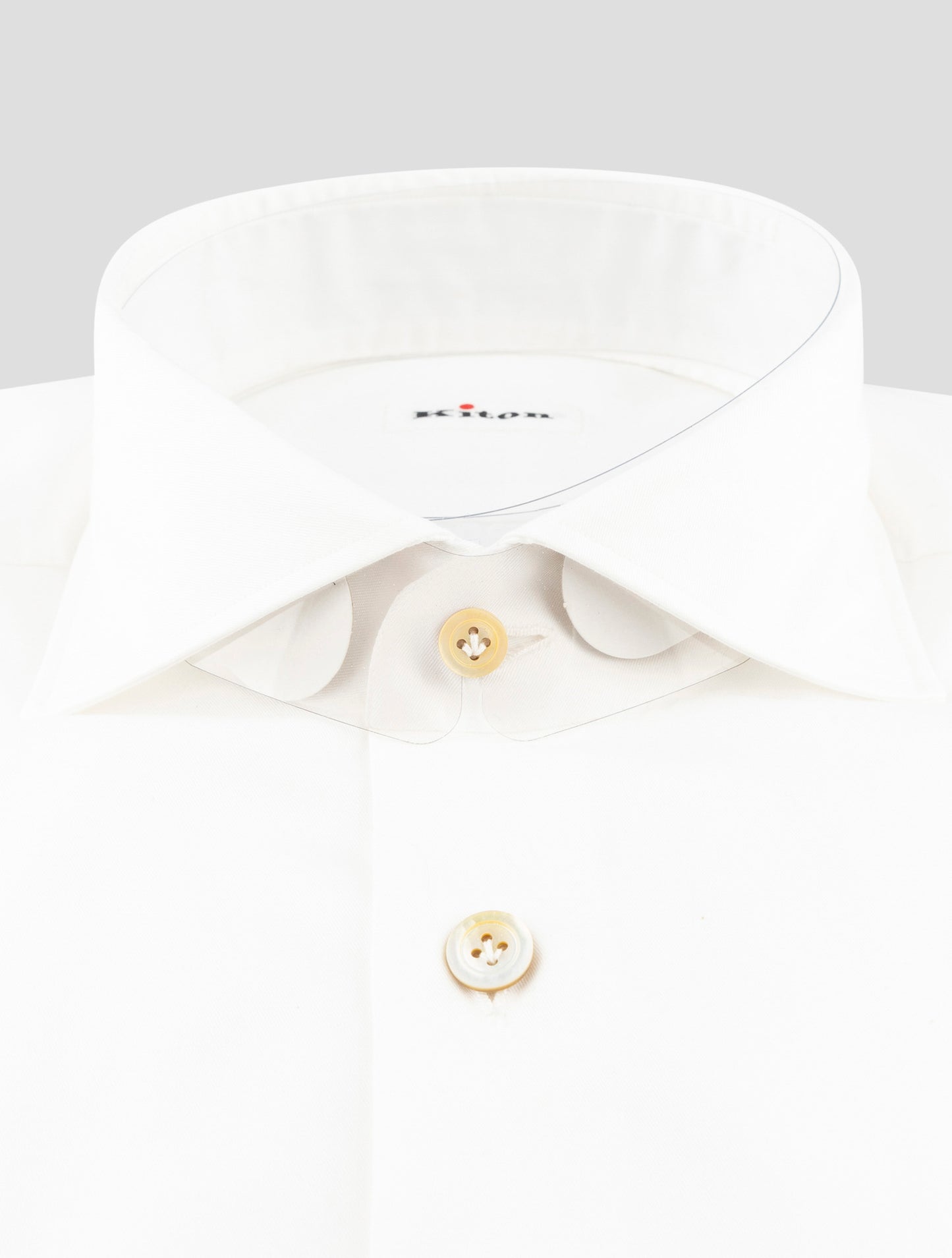 Kiton White Cotton Shirt