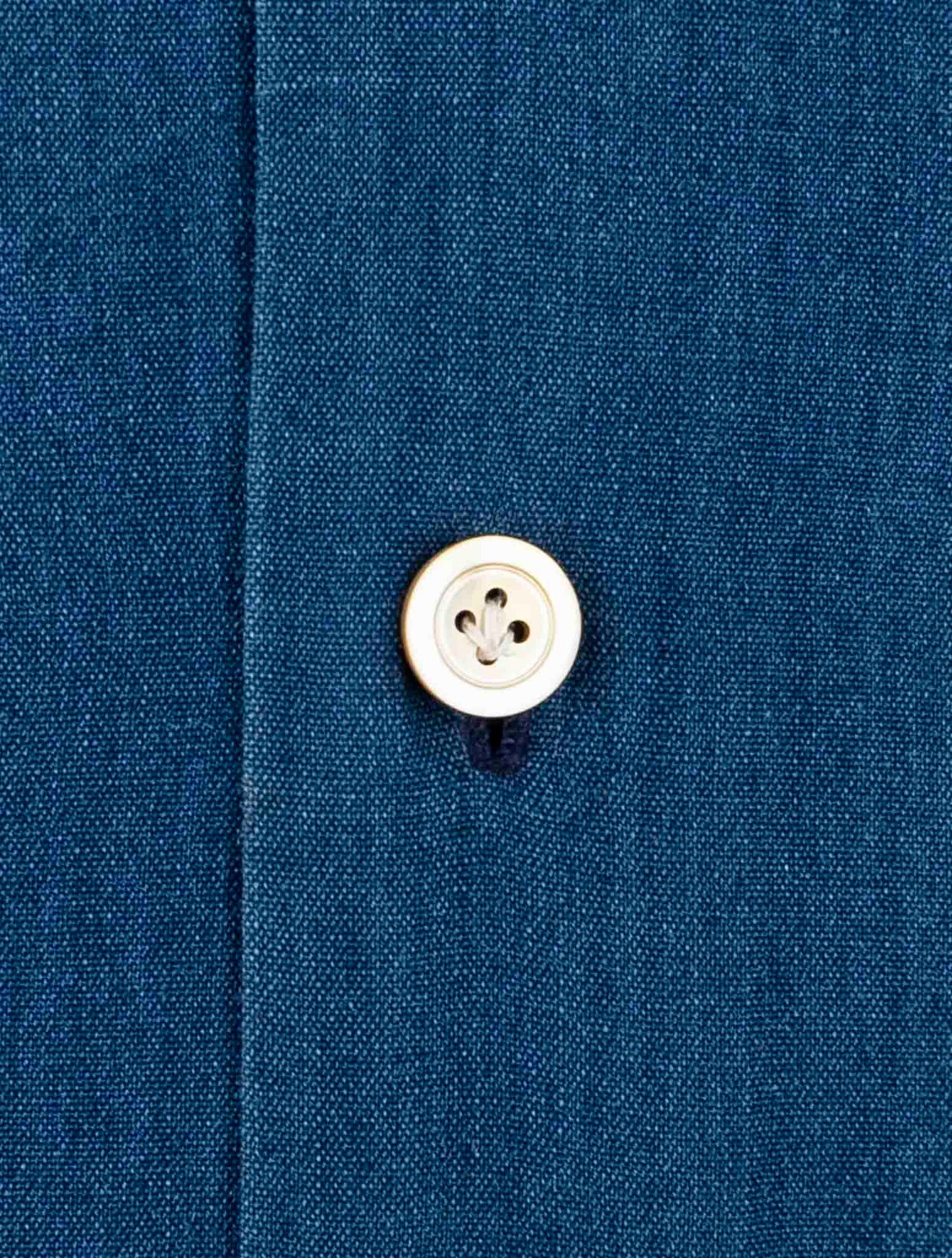 Kiton Blue Cotton Lyocell Shirt